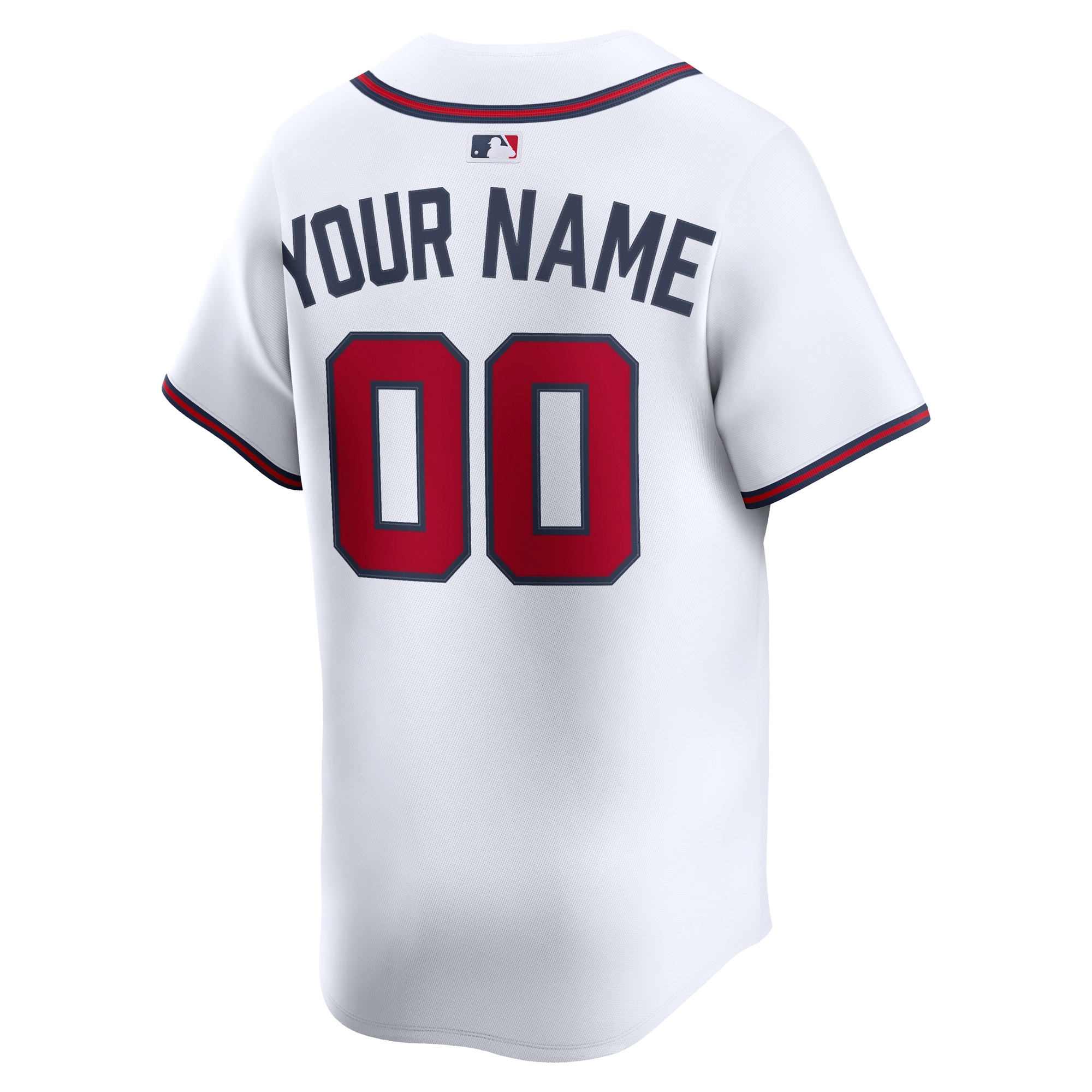 Atlanta Braves Nike Home Limited Custom Jersey – White