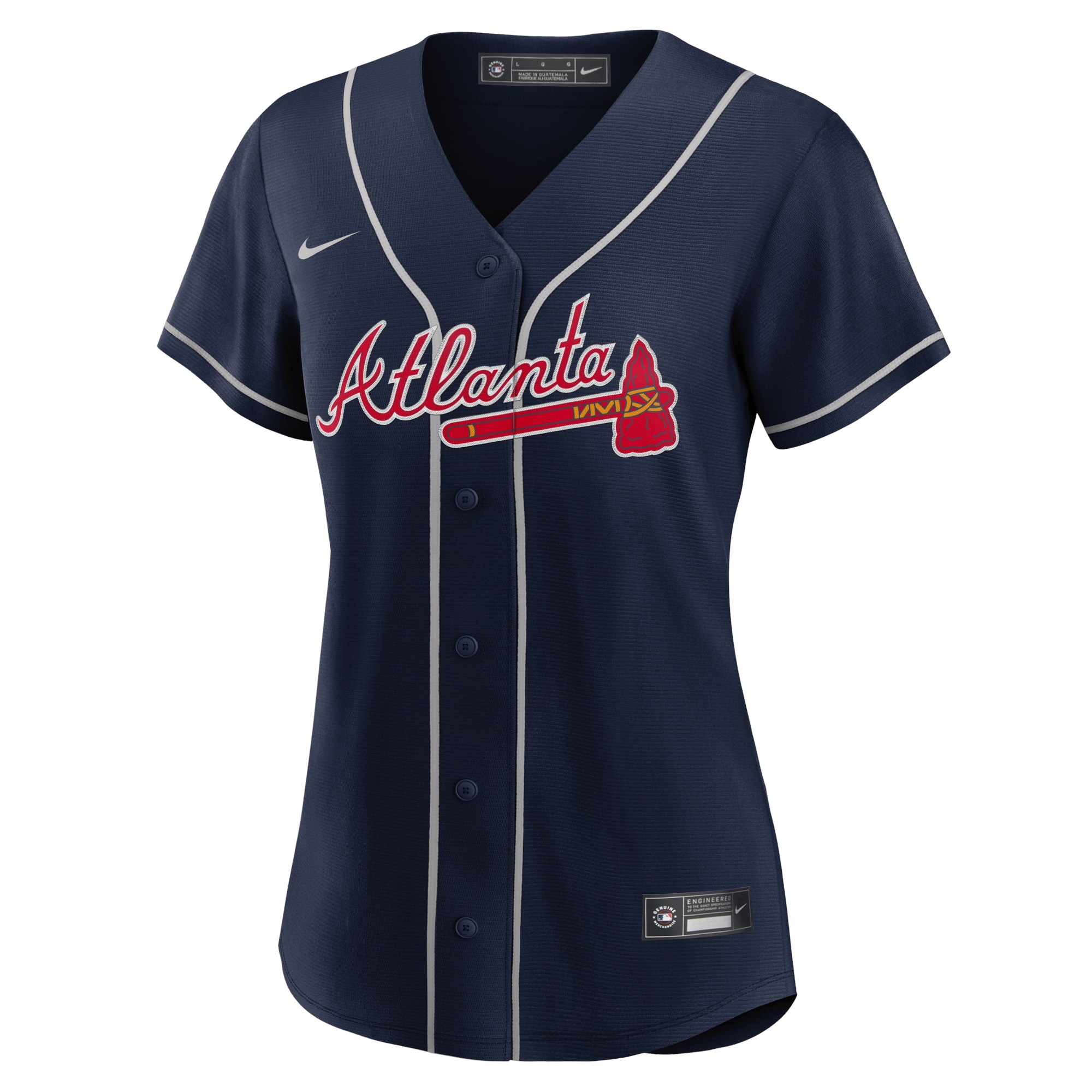 Atlanta Braves Nike Women’s Alternate Replica Team Jersey – Navy