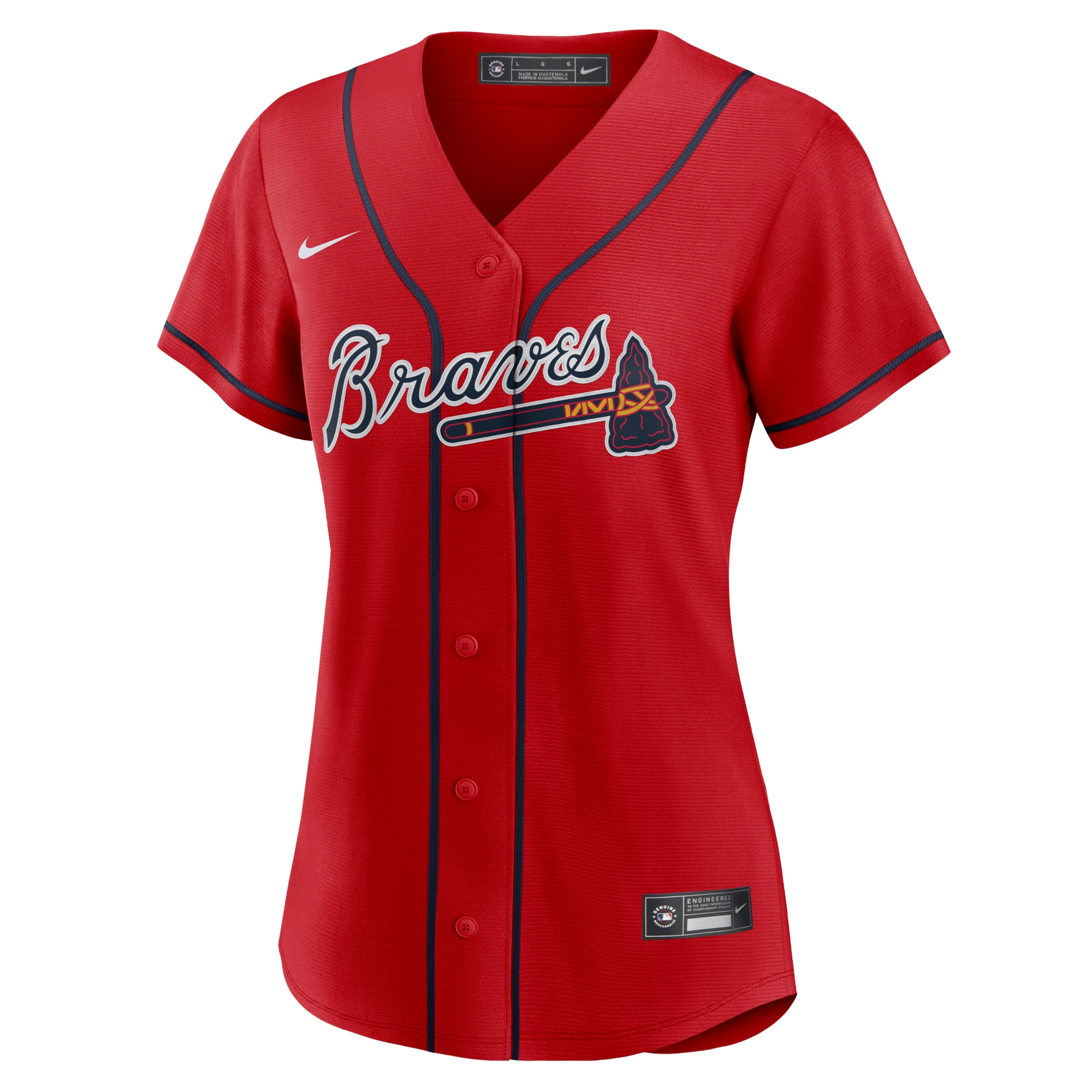 Atlanta Braves Nike Women’s Alternate Replica Team Jersey – Red