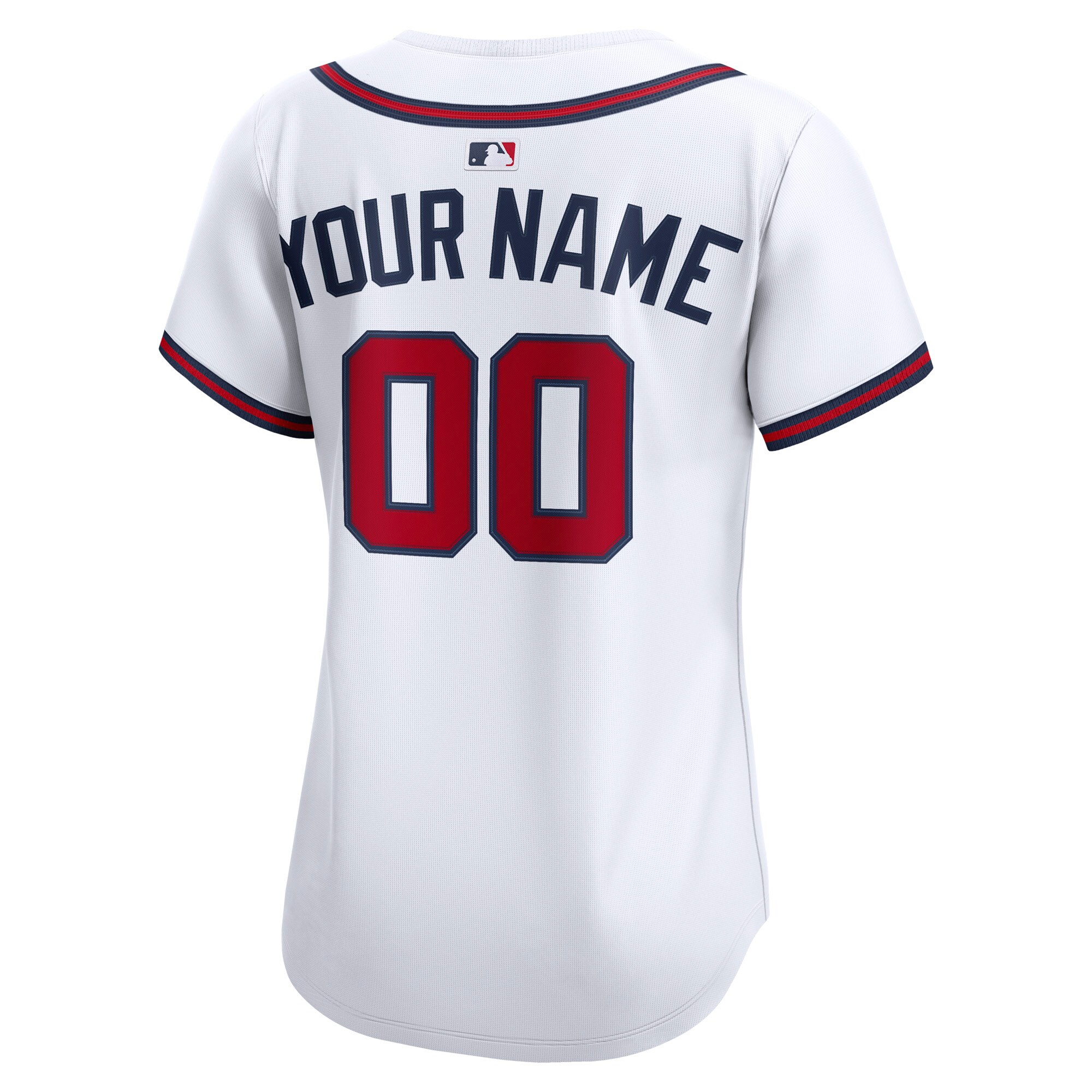 Atlanta Braves Nike Women’s Home Limited Custom Jersey – White
