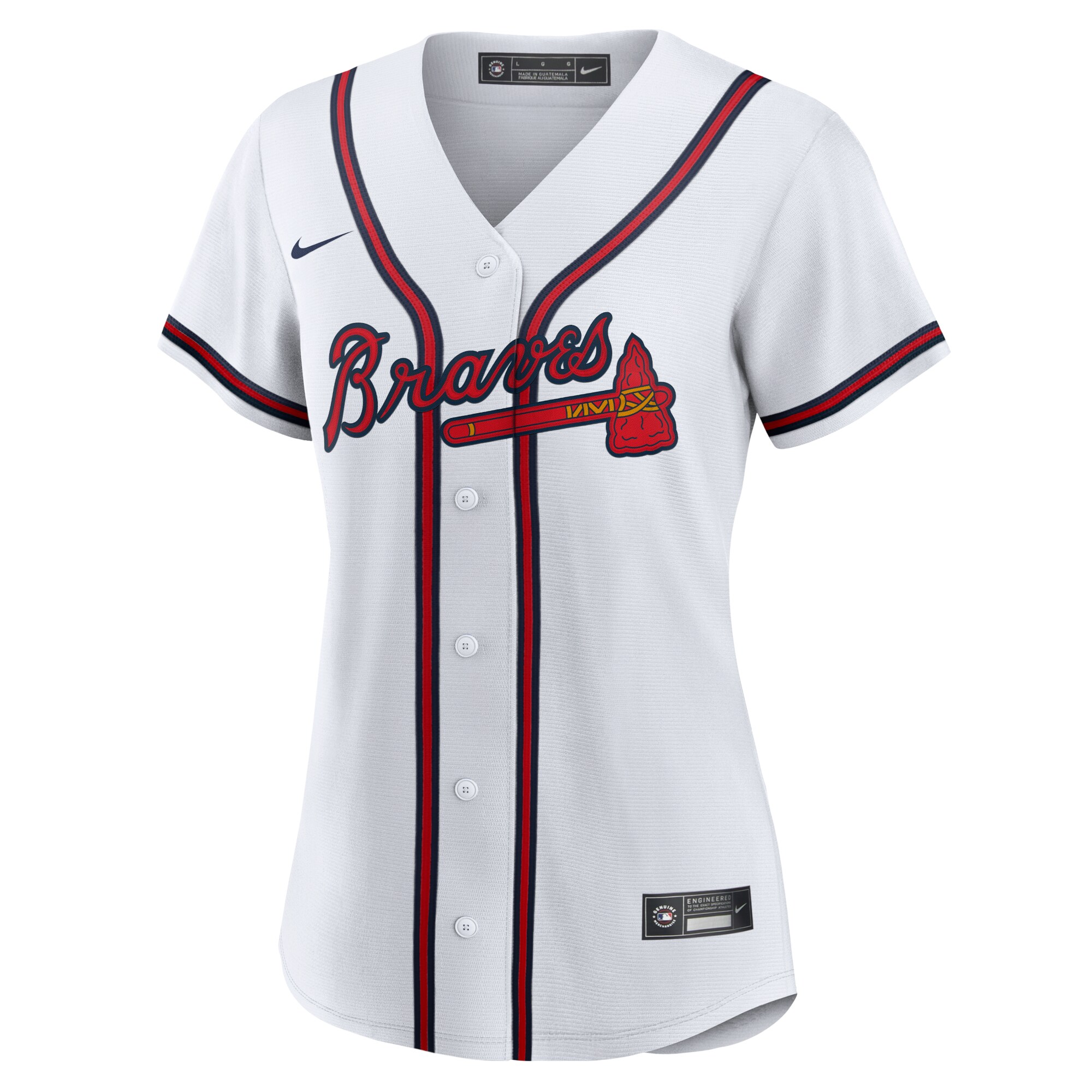 Atlanta Braves Nike Women’s Home Replica Team Jersey – White