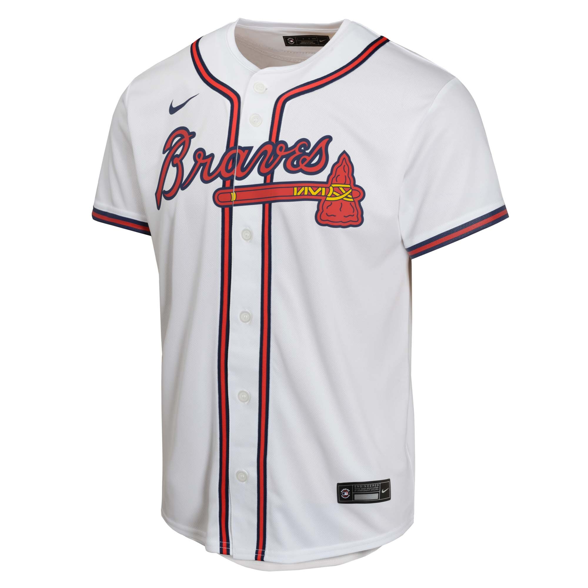 Atlanta Braves Nike Youth Home Game Jersey – White