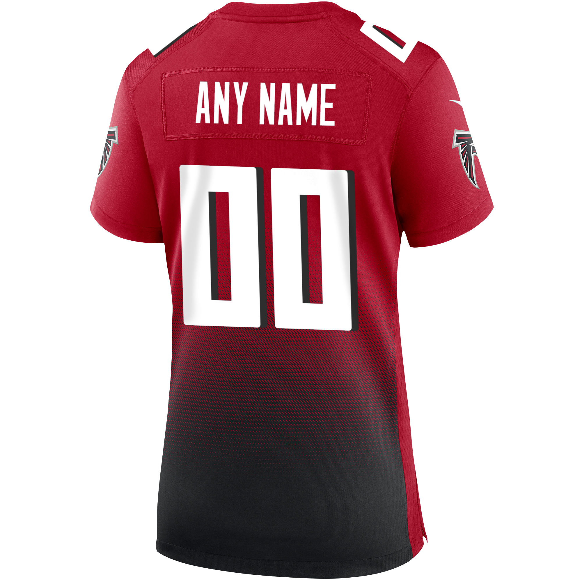 Atlanta Falcons Nike Women’s Alternate Custom Game Jersey – Red Clowdercats