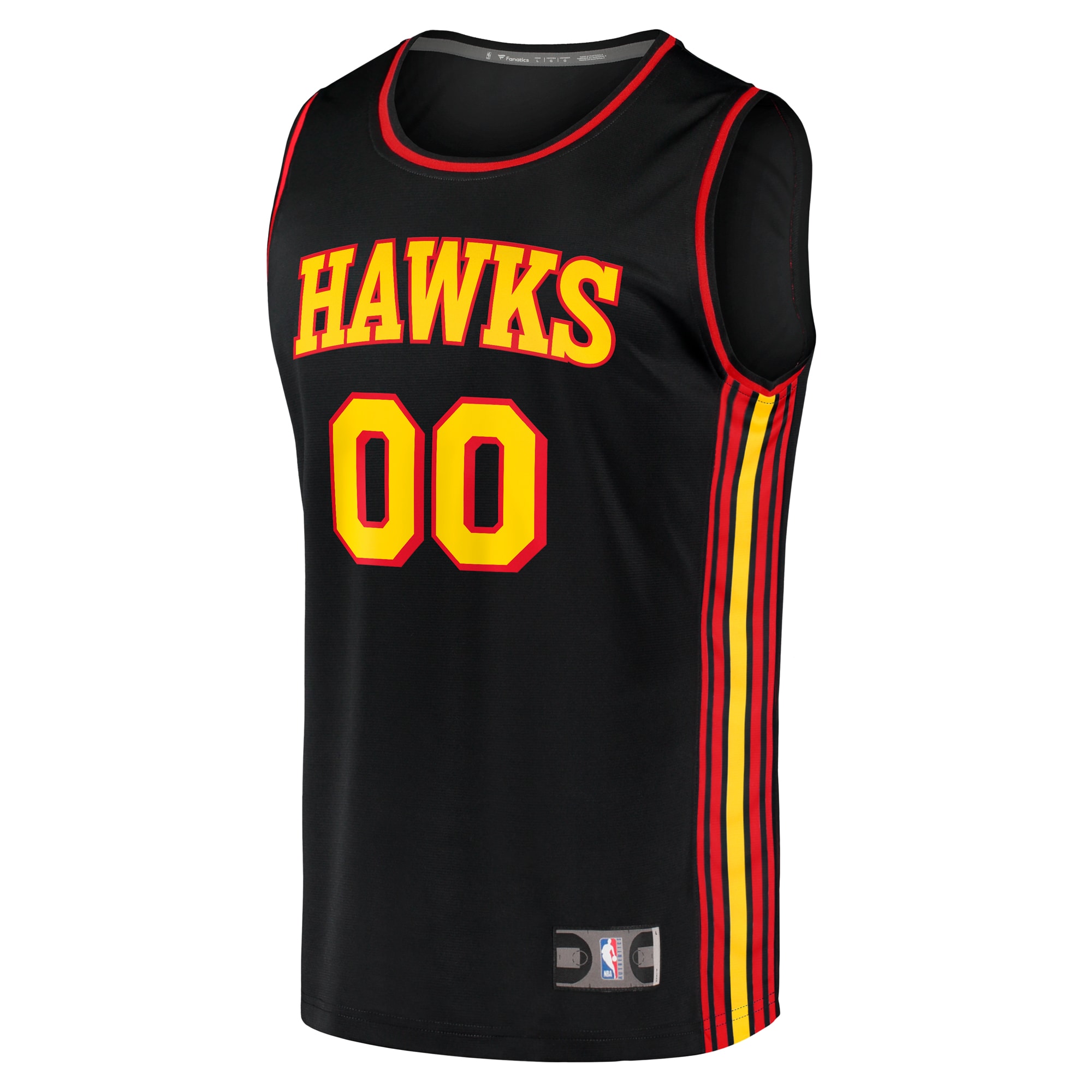 Atlanta Hawks Fanatics Youth Fast Break Replica Custom Jersey – Statement Edition – Black Clowdercats