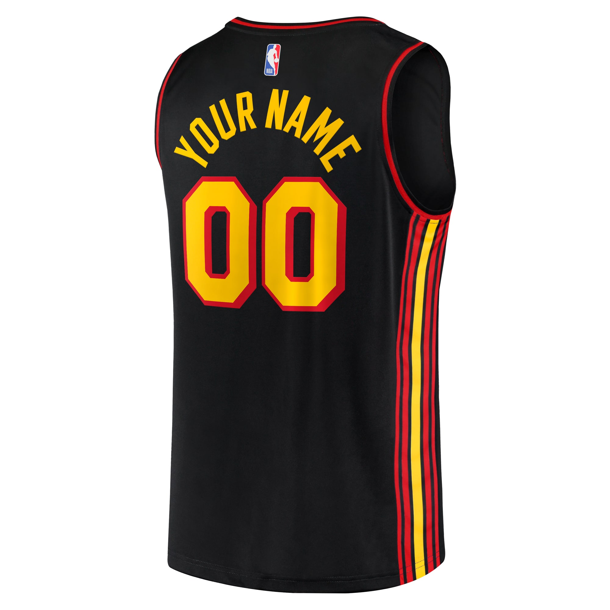 Atlanta Hawks Fanatics Youth Fast Break Replica Custom Jersey – Statement Edition – Black Clowdercats