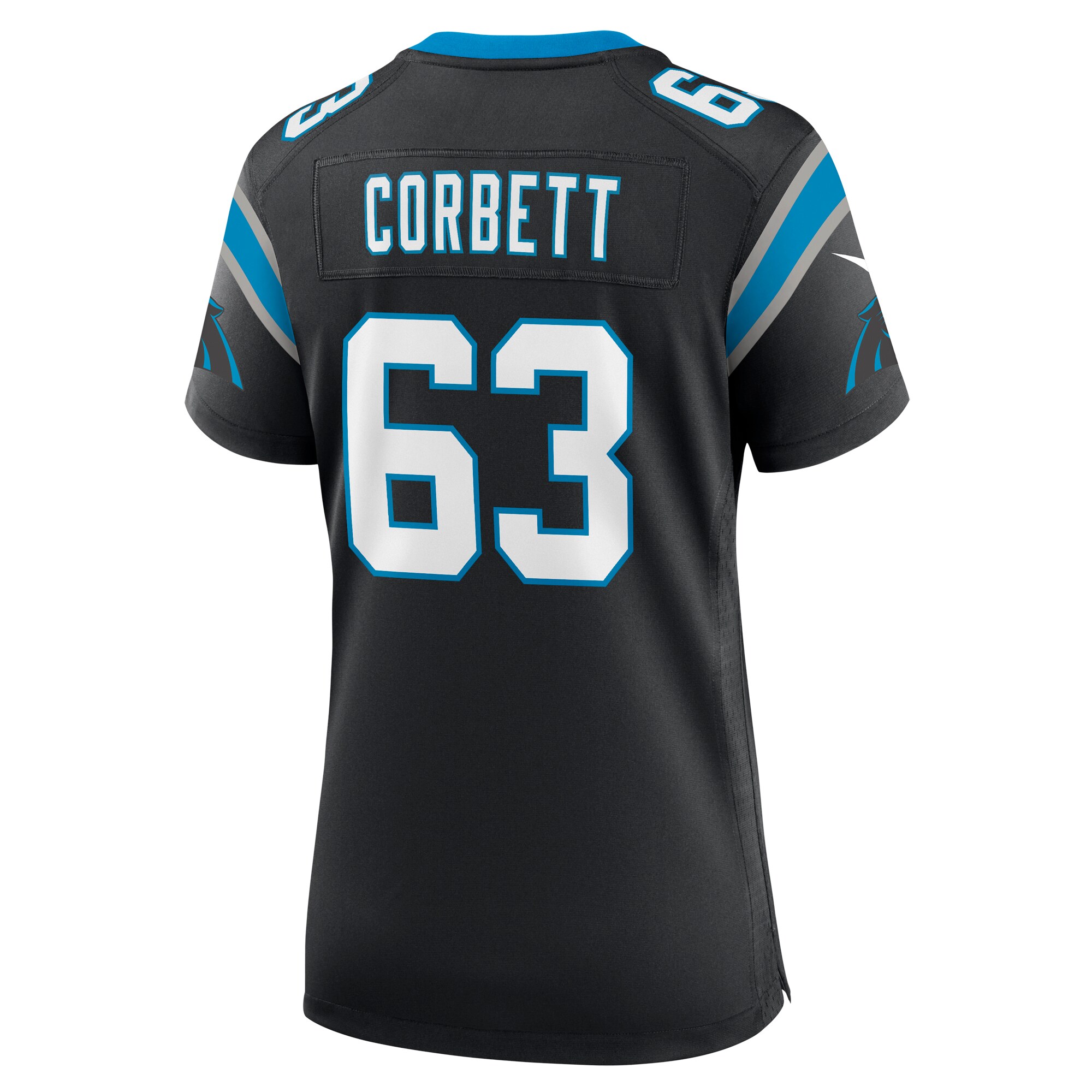 Austin Corbett Carolina Panthers Nike Women’s Team Game Jersey – Black Clowdercats