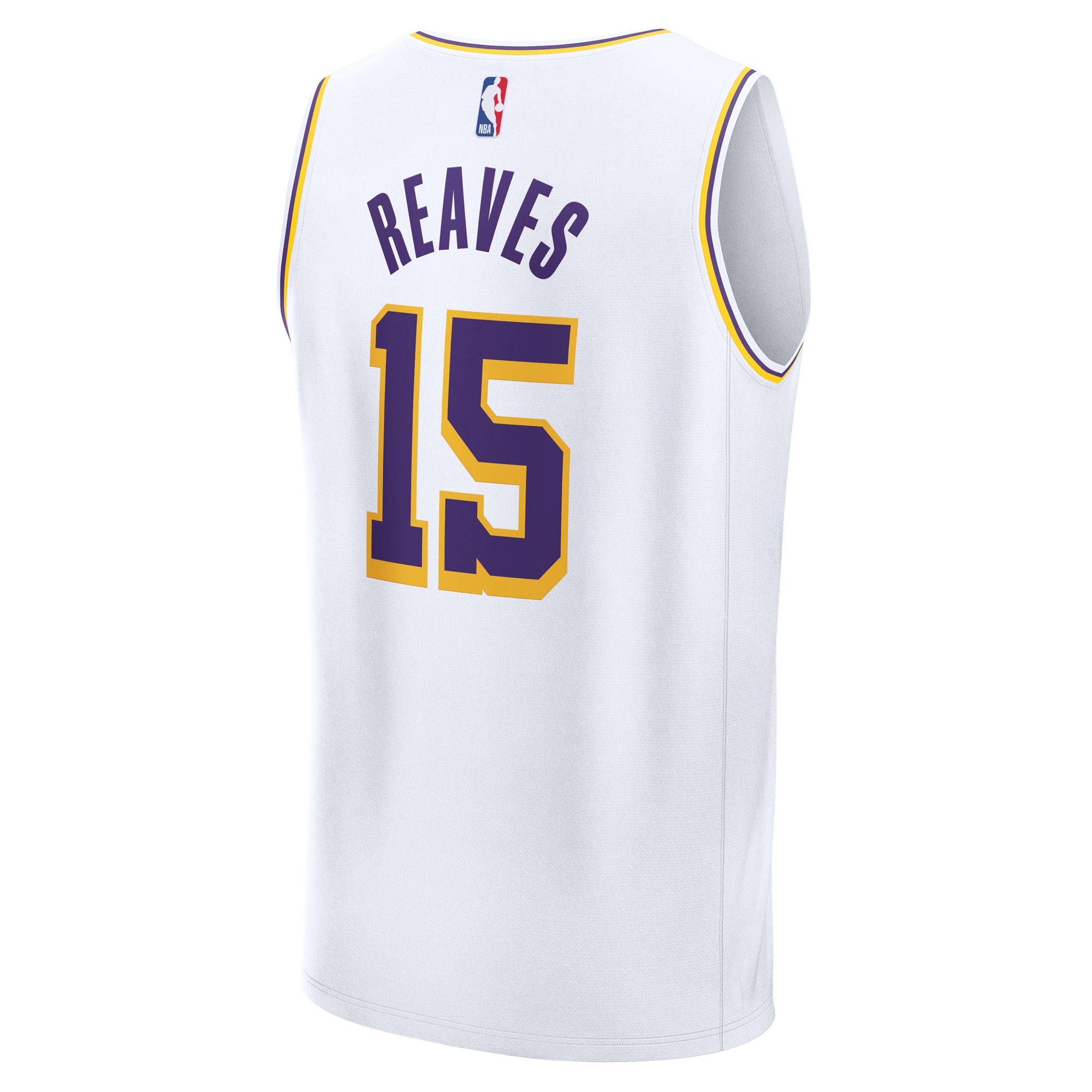 Austin Reaves Los Angeles Lakers Fanatics Fast Break Replica Player Jersey – Association Edition – White Clowdercats