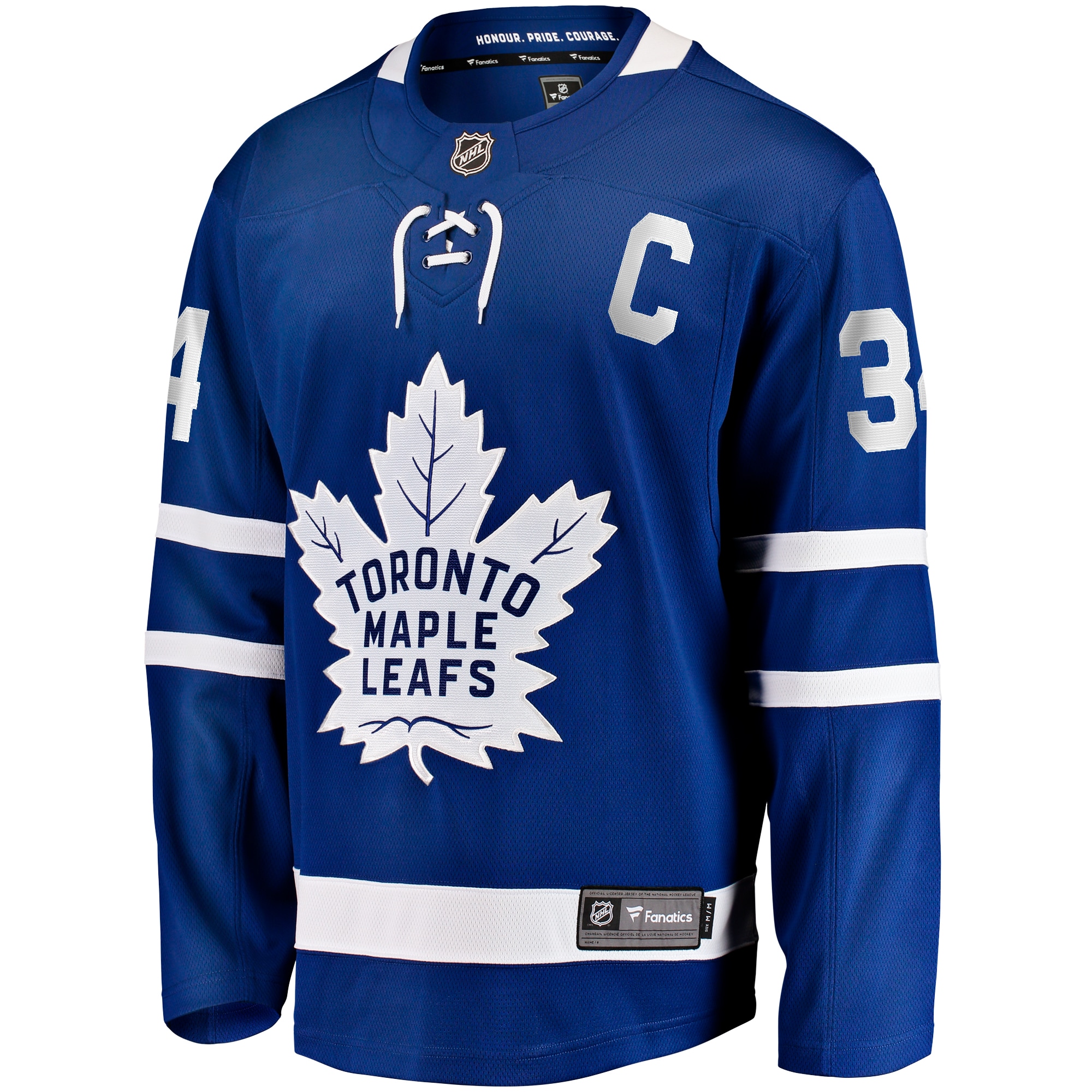 Auston Matthews Toronto Maple Leafs Fanatics Captain Patch Home Breakaway Player Jersey – Blue Clowdercats