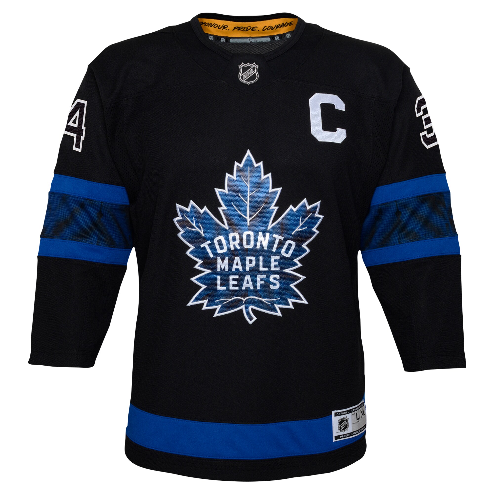 Auston Matthews Toronto Maple Leafs Youth Alternate Premier Player Jersey – Black Clowdercats