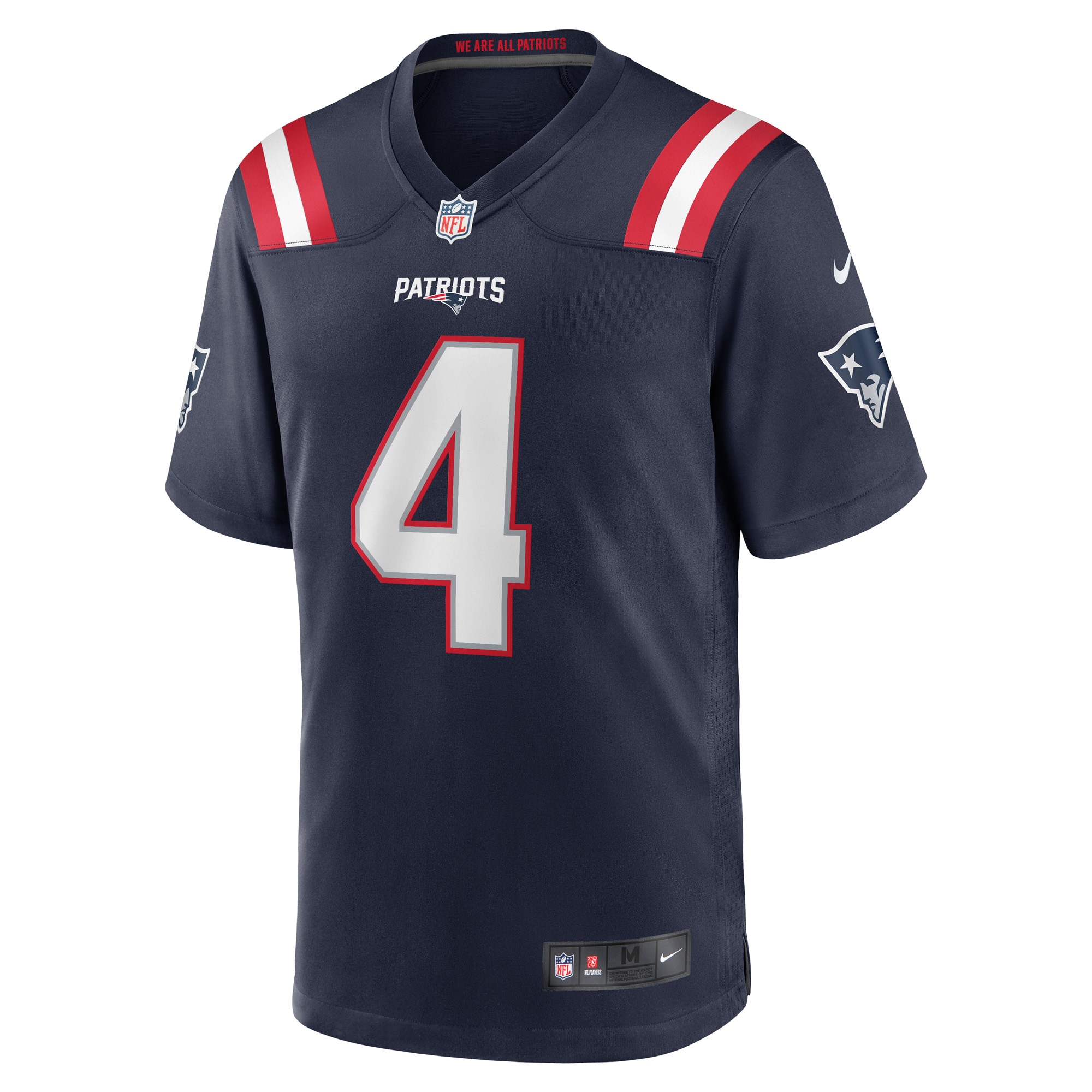 Bailey Zappe New England Patriots Nike Game Player Jersey – Navy Clowdercats