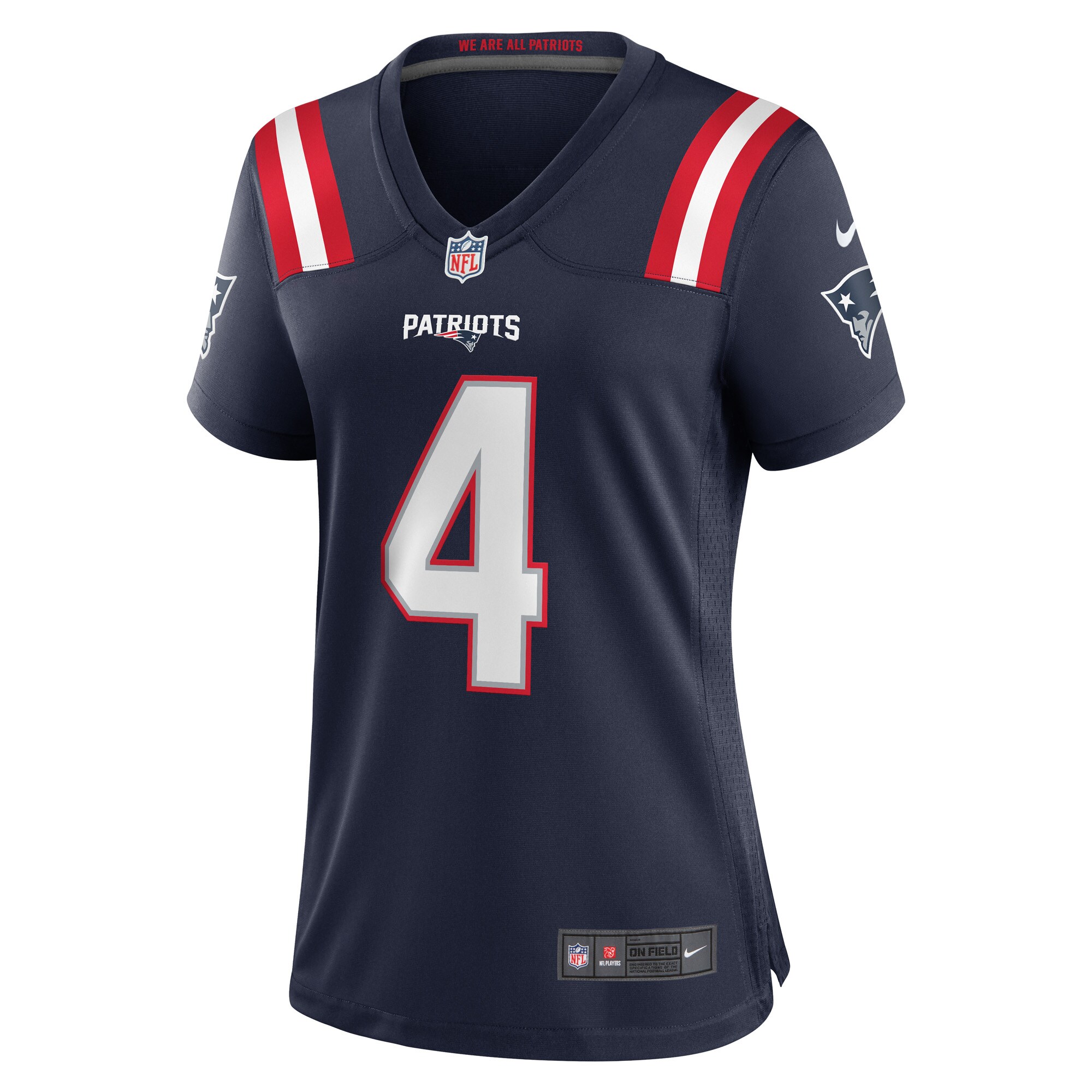 Bailey Zappe New England Patriots Nike Women’s Game Jersey – Navy Clowdercats