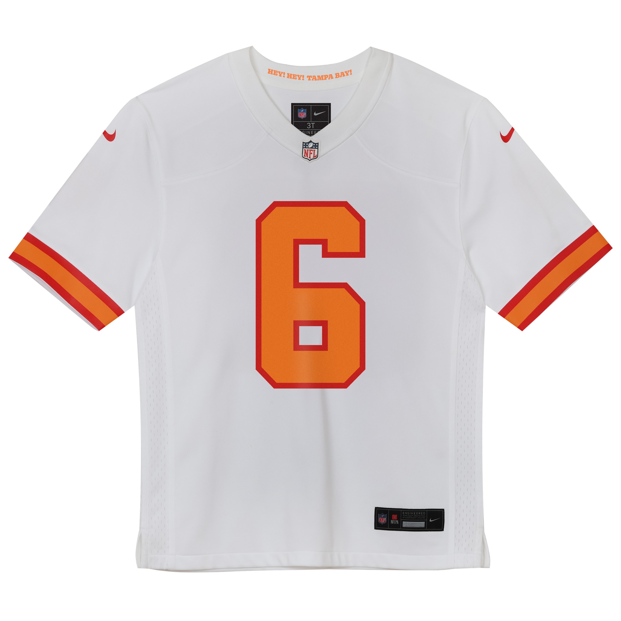 Baker Mayfield ’76 Tampa Bay Buccaneers Toddler Game Jersey – White Clowdercats