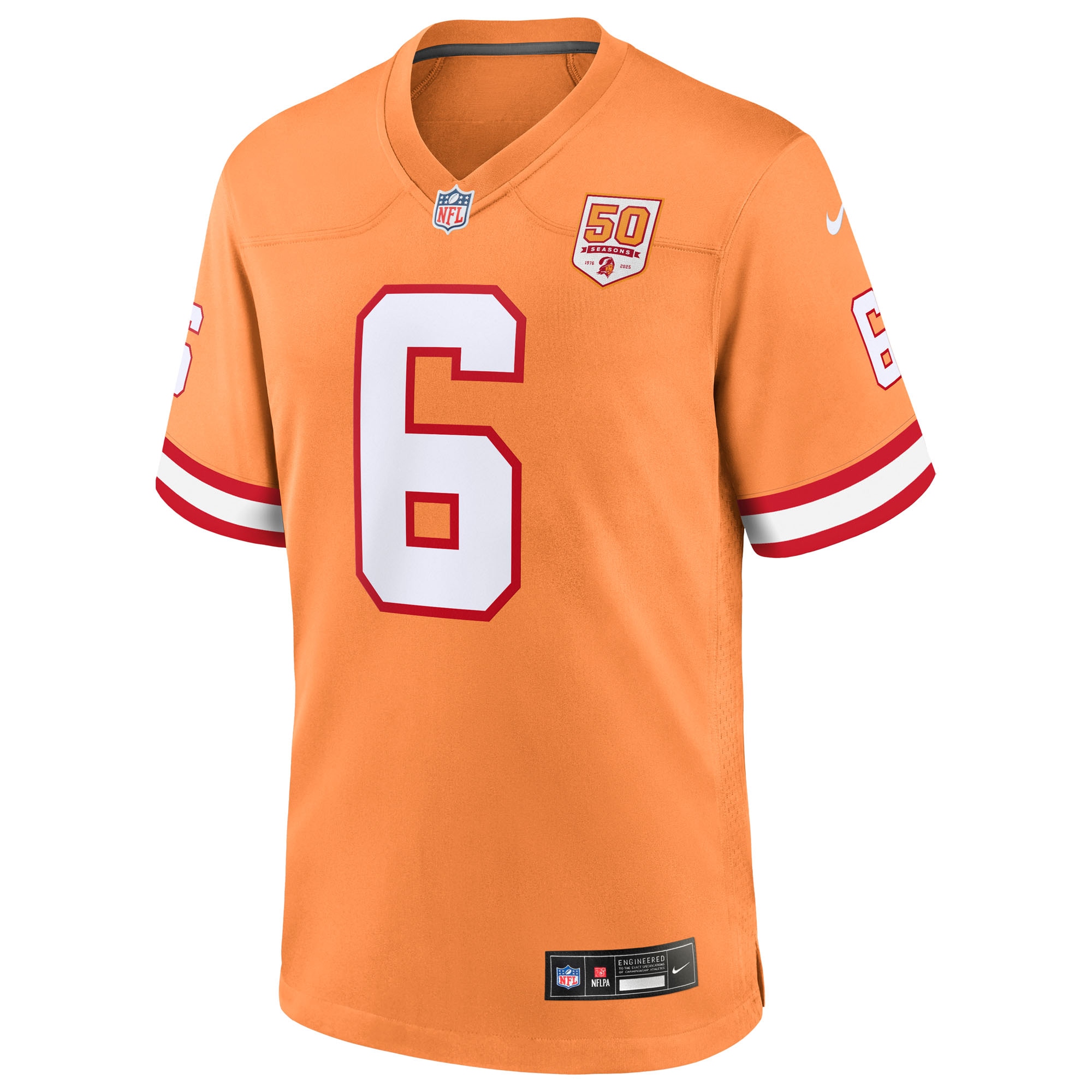 Baker Mayfield Tampa Bay Buccaneers Nike 50th Season Game Jersey – Creamsicle Clowdercats