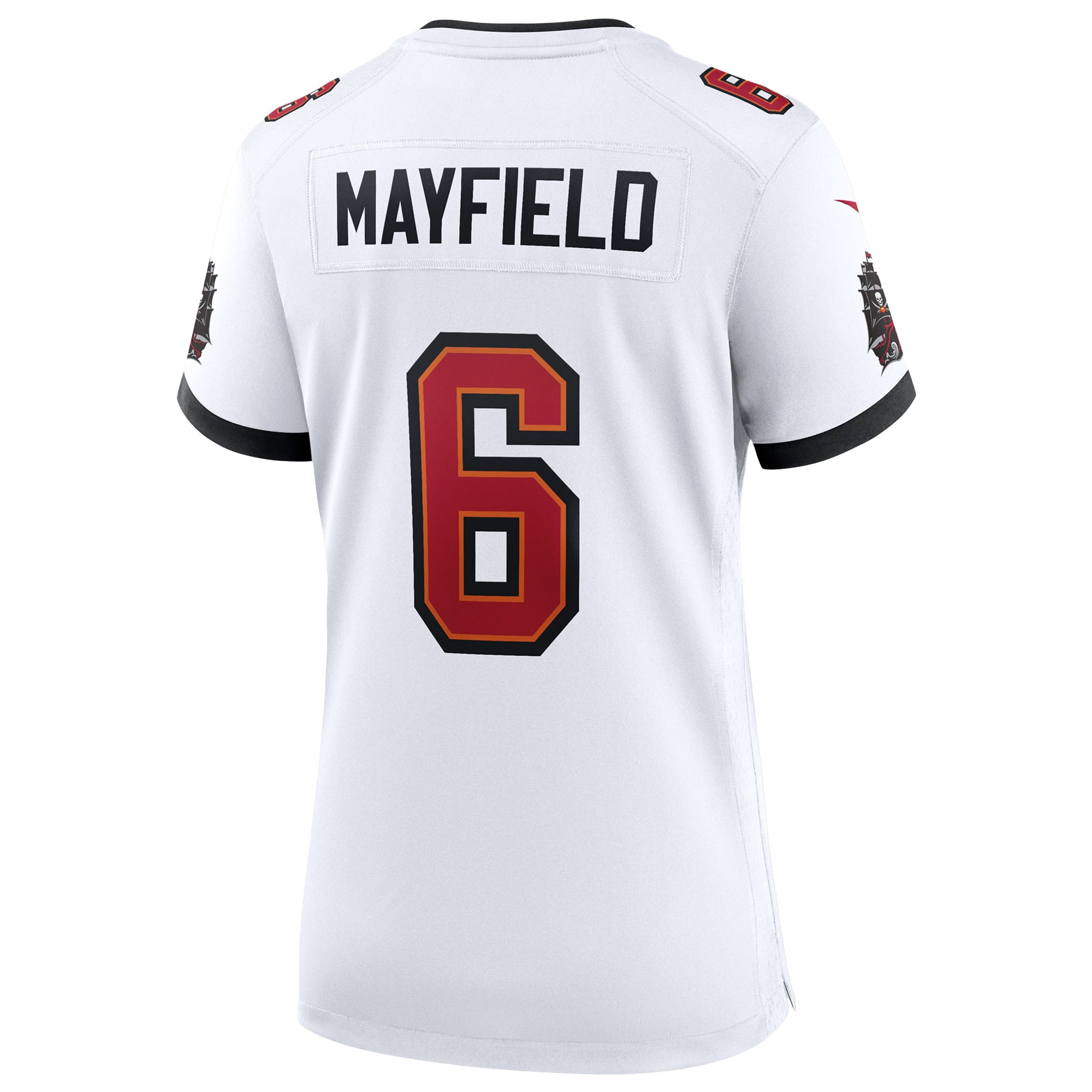 Baker Mayfield Tampa Bay Buccaneers Nike Women’s 50th Season White Game Jersey – White Clowdercats