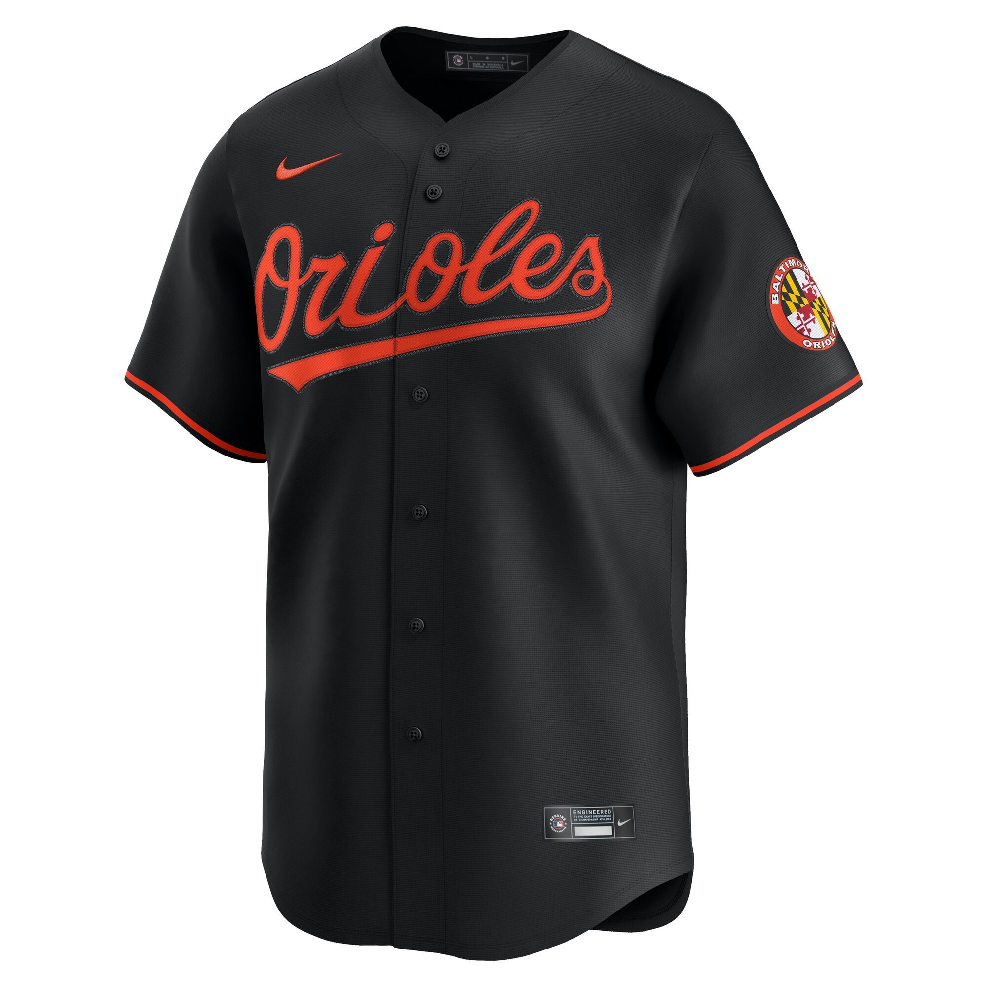 Baltimore Orioles Nike Alternate Limited Jersey – Black