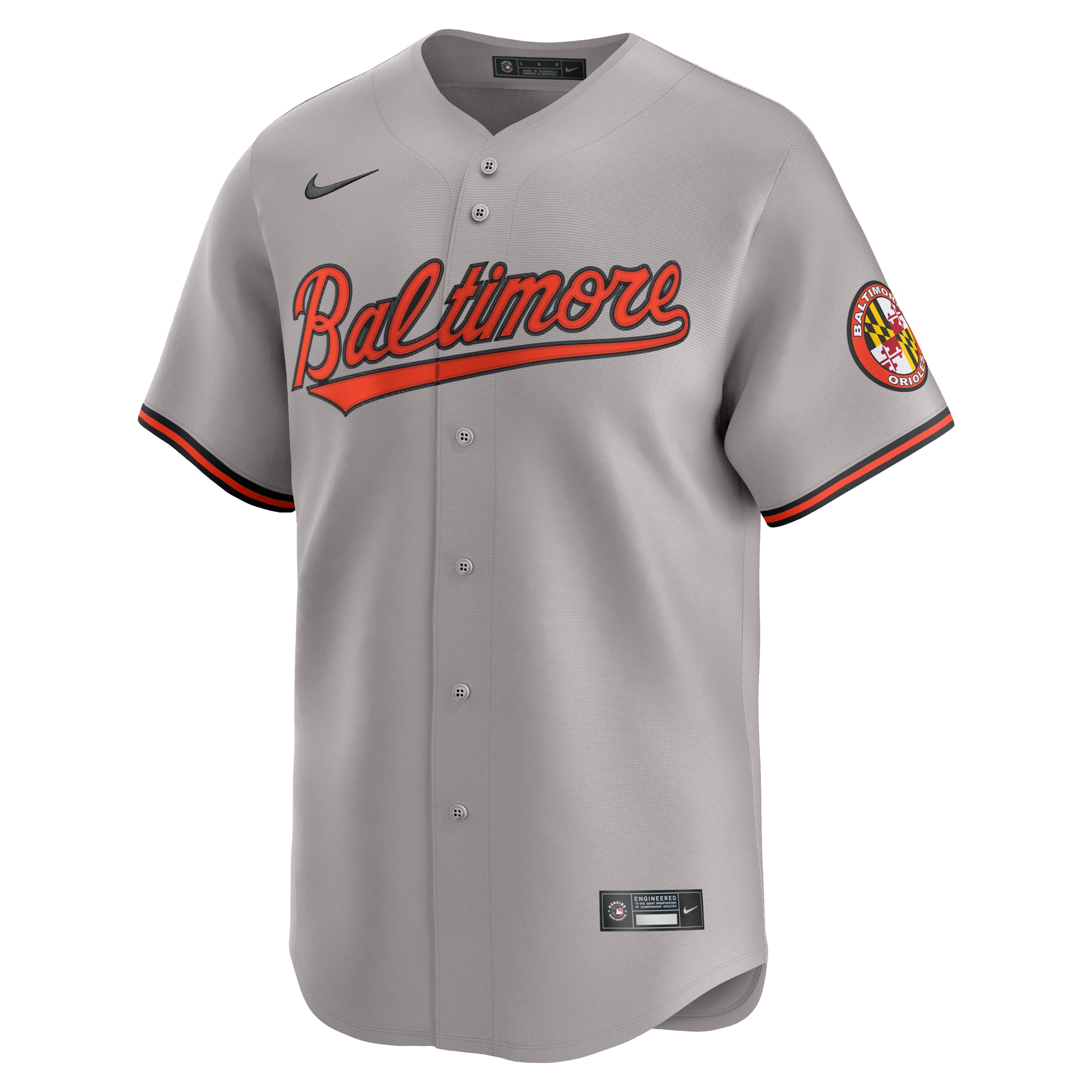 Baltimore Orioles Nike Road Limited Jersey – Gray
