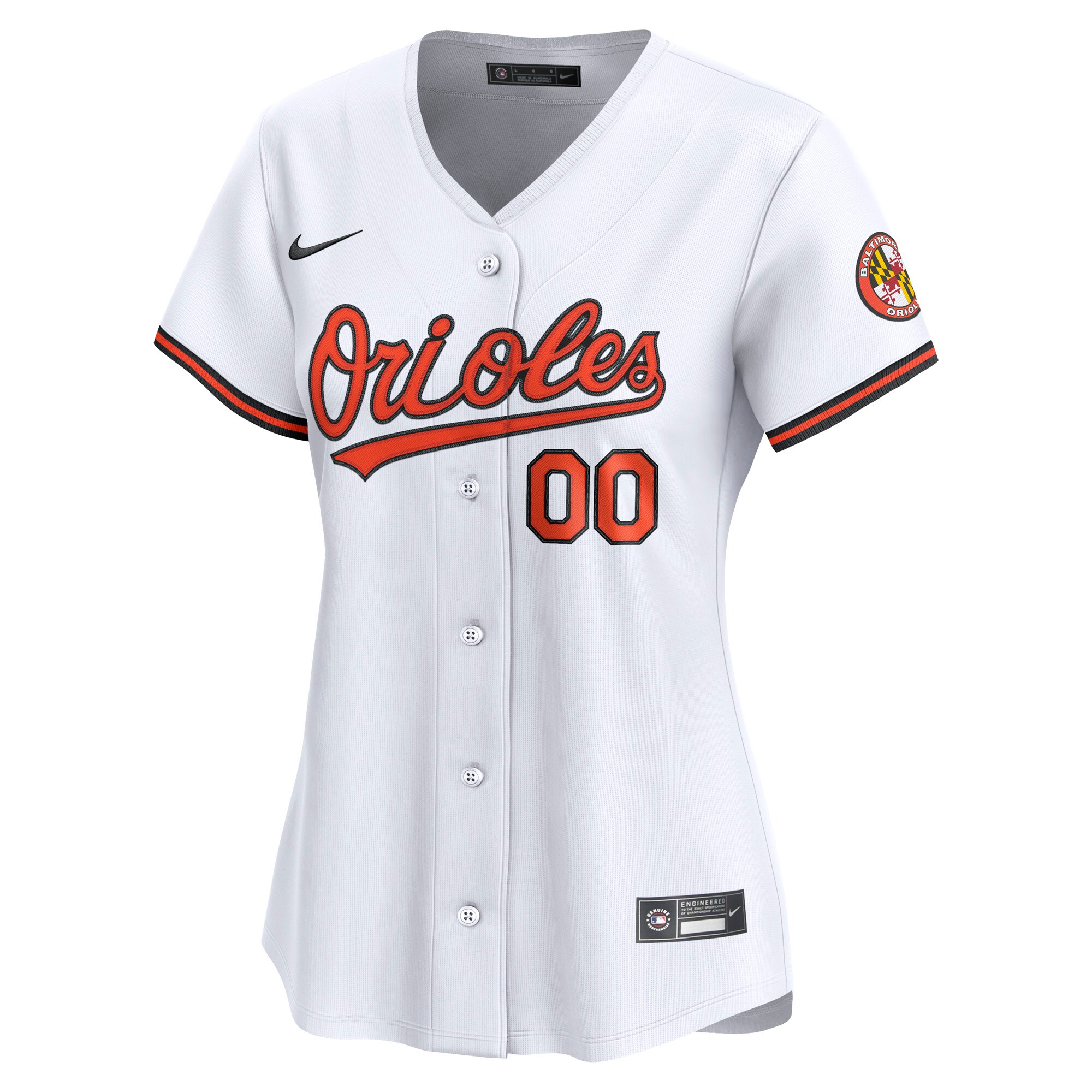 Baltimore Orioles Nike Women’s Home Limited Custom Jersey – White