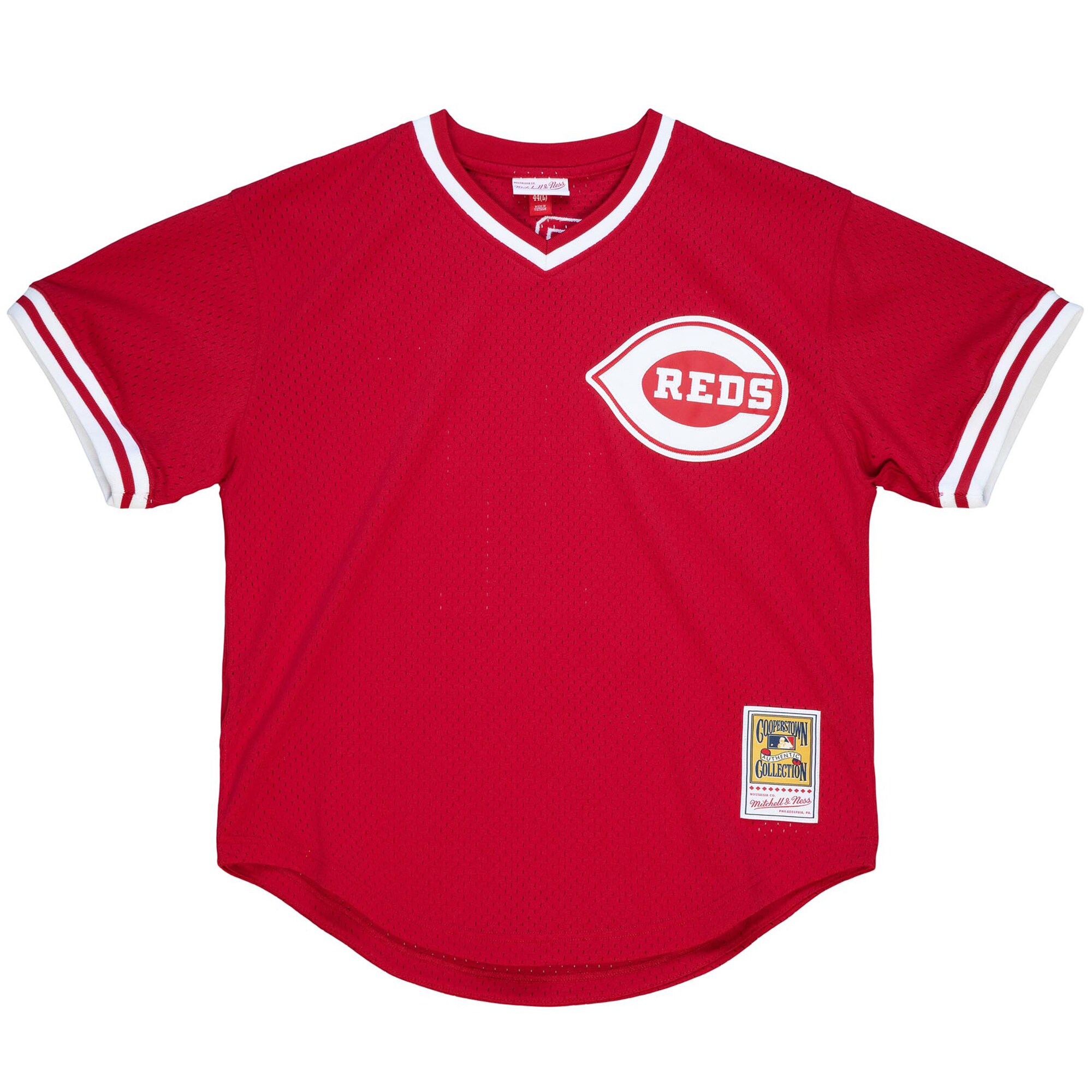 Barry Larkin Cincinnati Reds Mitchell & Ness Youth Cooperstown Collection Mesh Batting Practice Jersey – Red