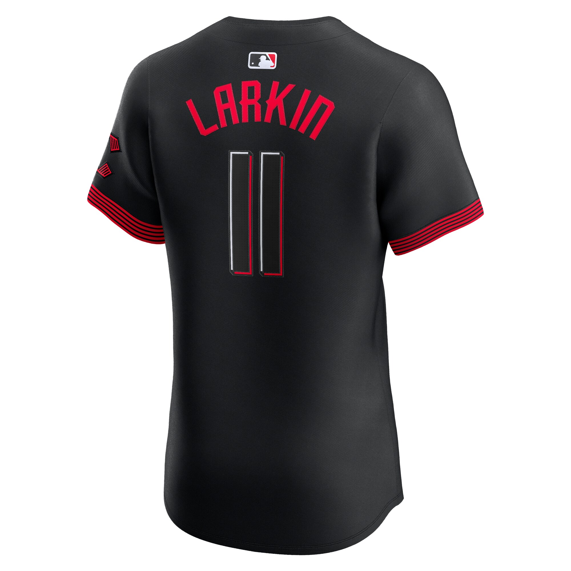 Barry Larkin Cincinnati Reds Nike City Connect Elite Jersey – Black