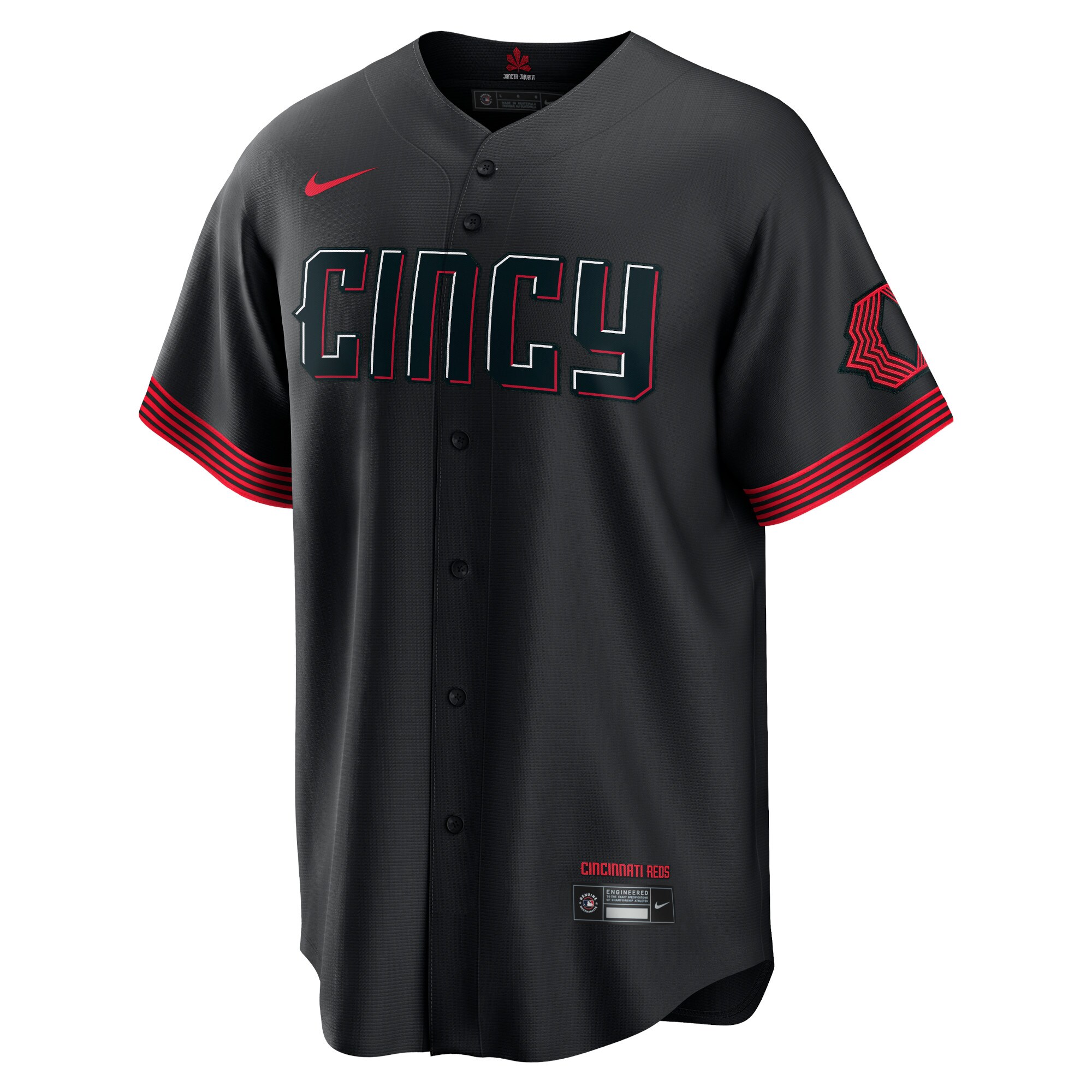 Barry Larkin Cincinnati Reds Nike City Connect Replica Player Jersey – Black