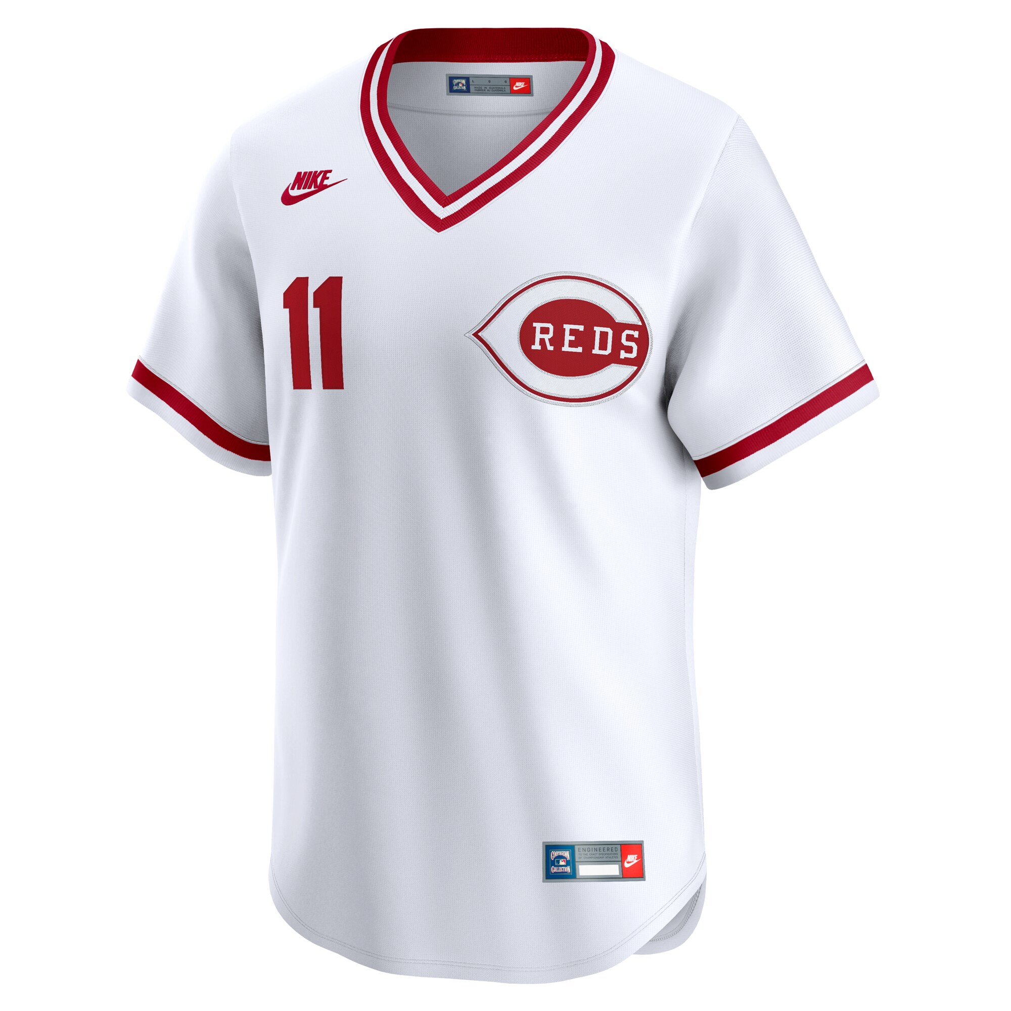 Barry Larkin Cincinnati Reds Nike Throwback Cooperstown Collection Limited Jersey – White