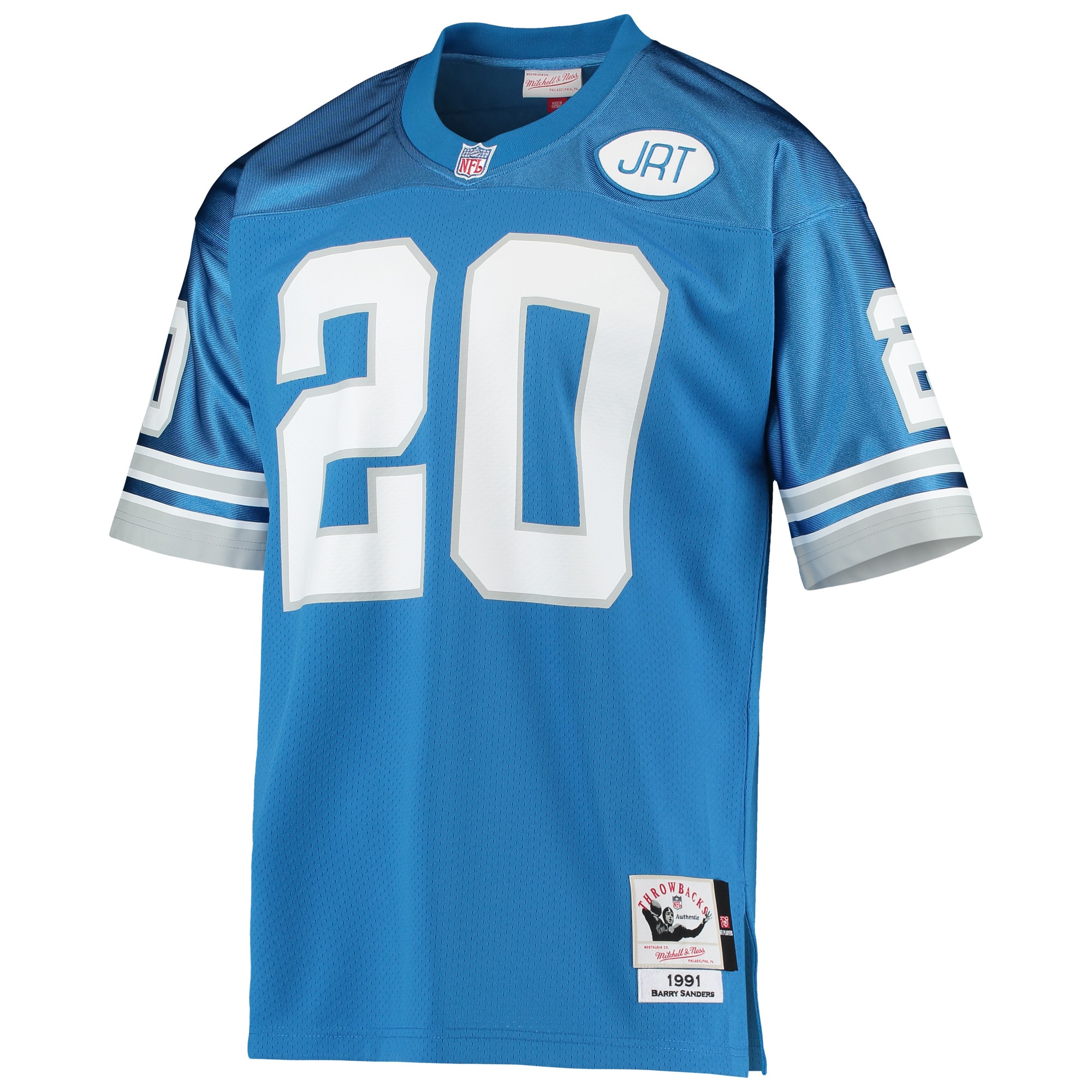 Barry Sanders Detroit Lions 1991 Mitchell & Ness Authentic Throwback Retired Player Jersey – Blue Clowdercats