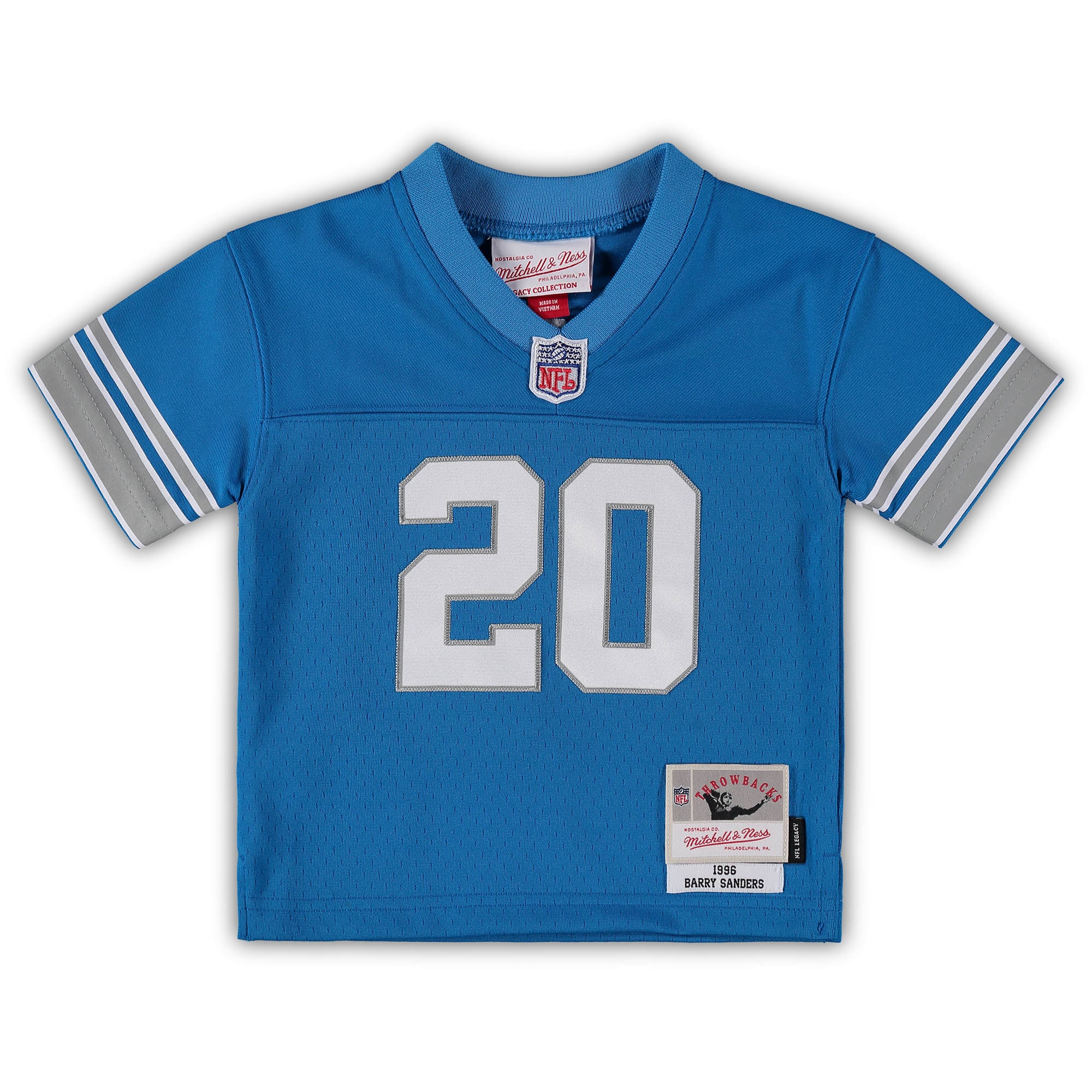 Barry Sanders Detroit Lions Mitchell & Ness Infant 1996 Retired Legacy Jersey – Blue Clowdercats