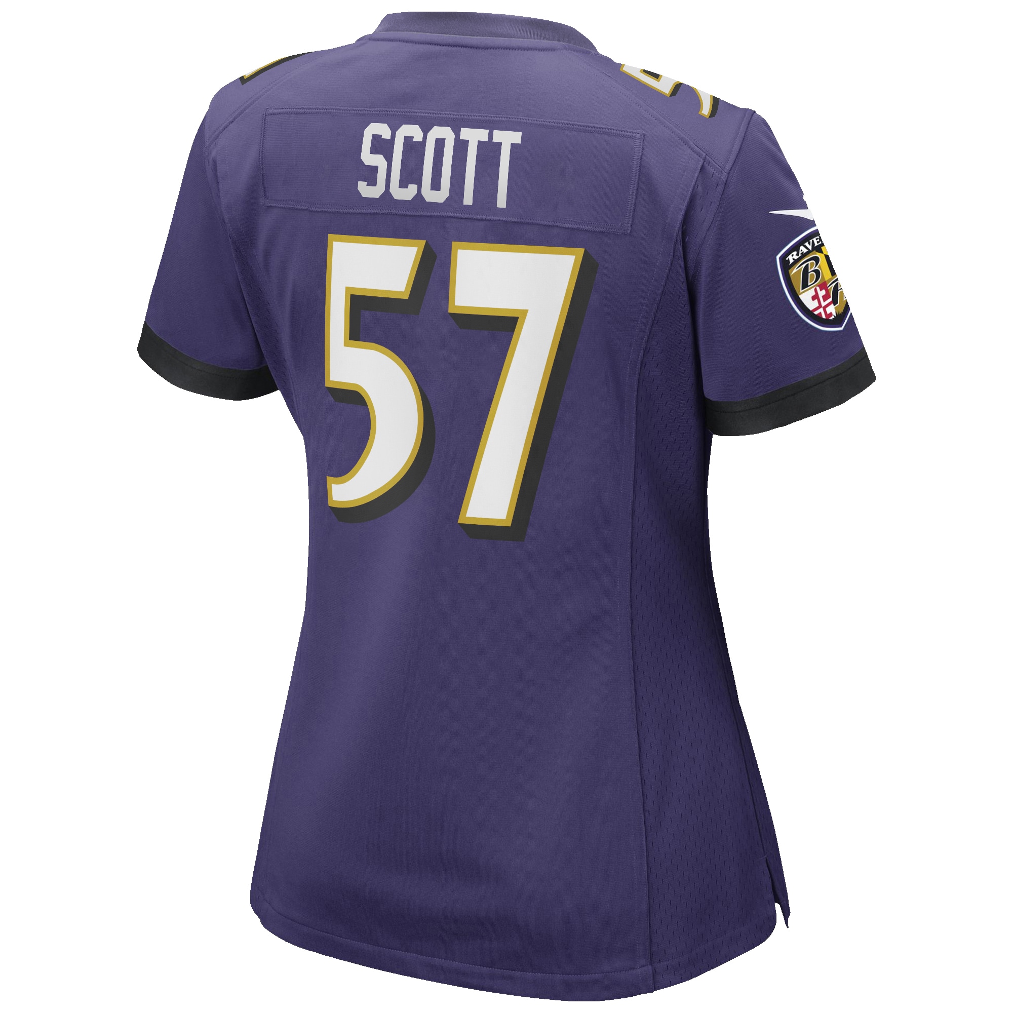 Bart Scott Baltimore Ravens Nike Women’s Game Retired Player Jersey – Purple Clowdercats