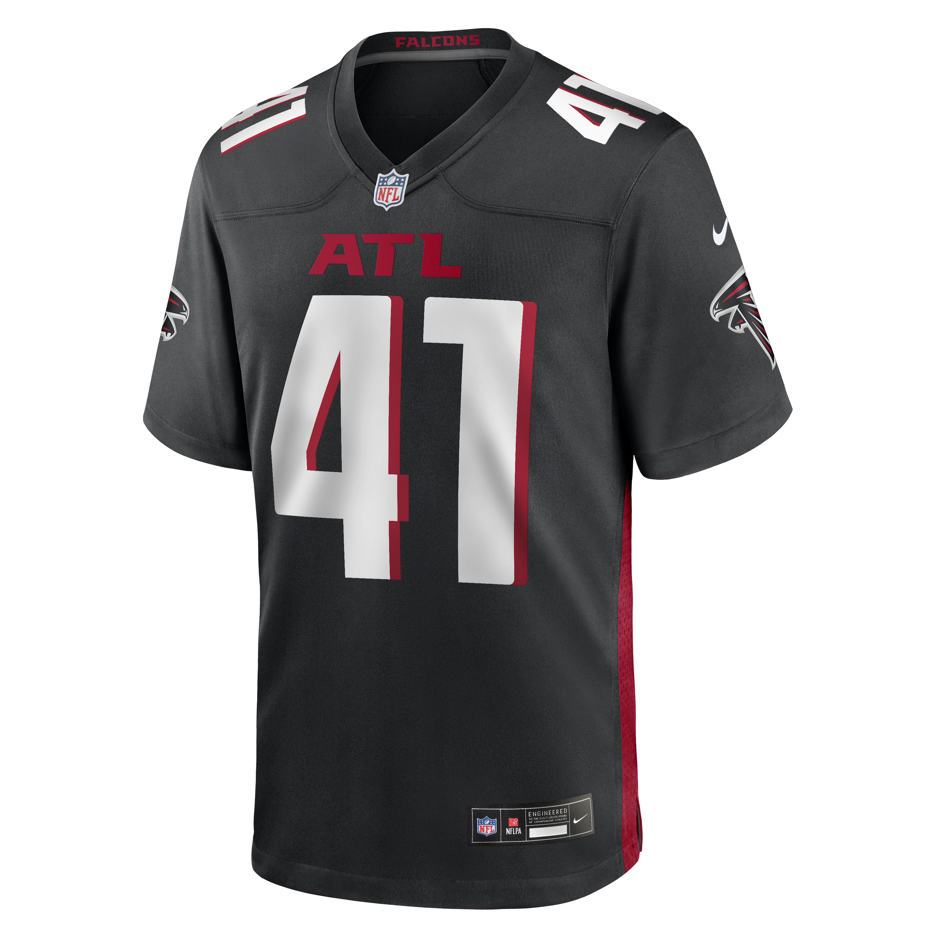 Ben Sauls Atlanta Falcons Nike Team Game Jersey – Black Clowdercats