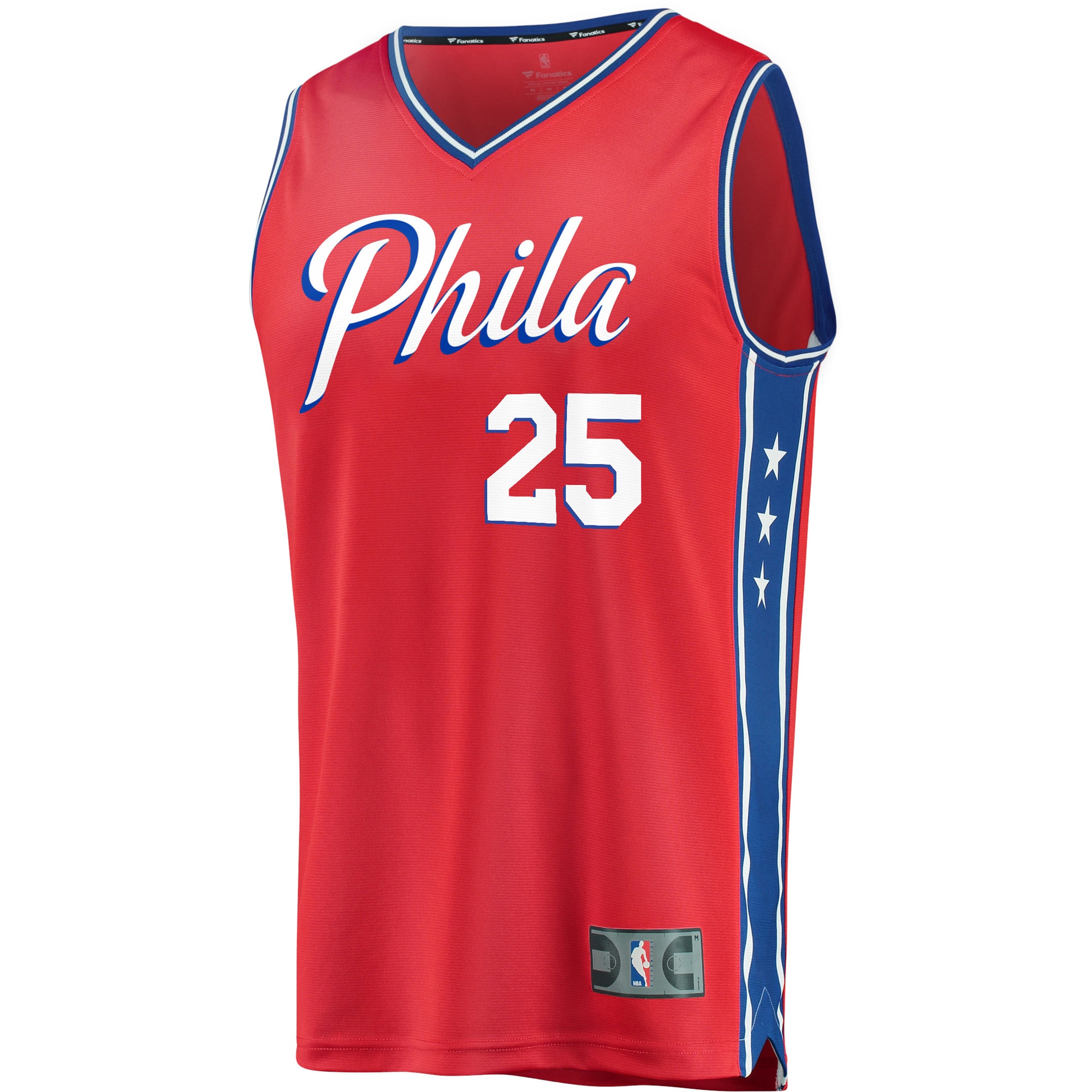 Ben Simmons Philadelphia 76ers Fanatics Youth Fast Break Replica Player Team Jersey – Statement Edition – Red Clowdercats