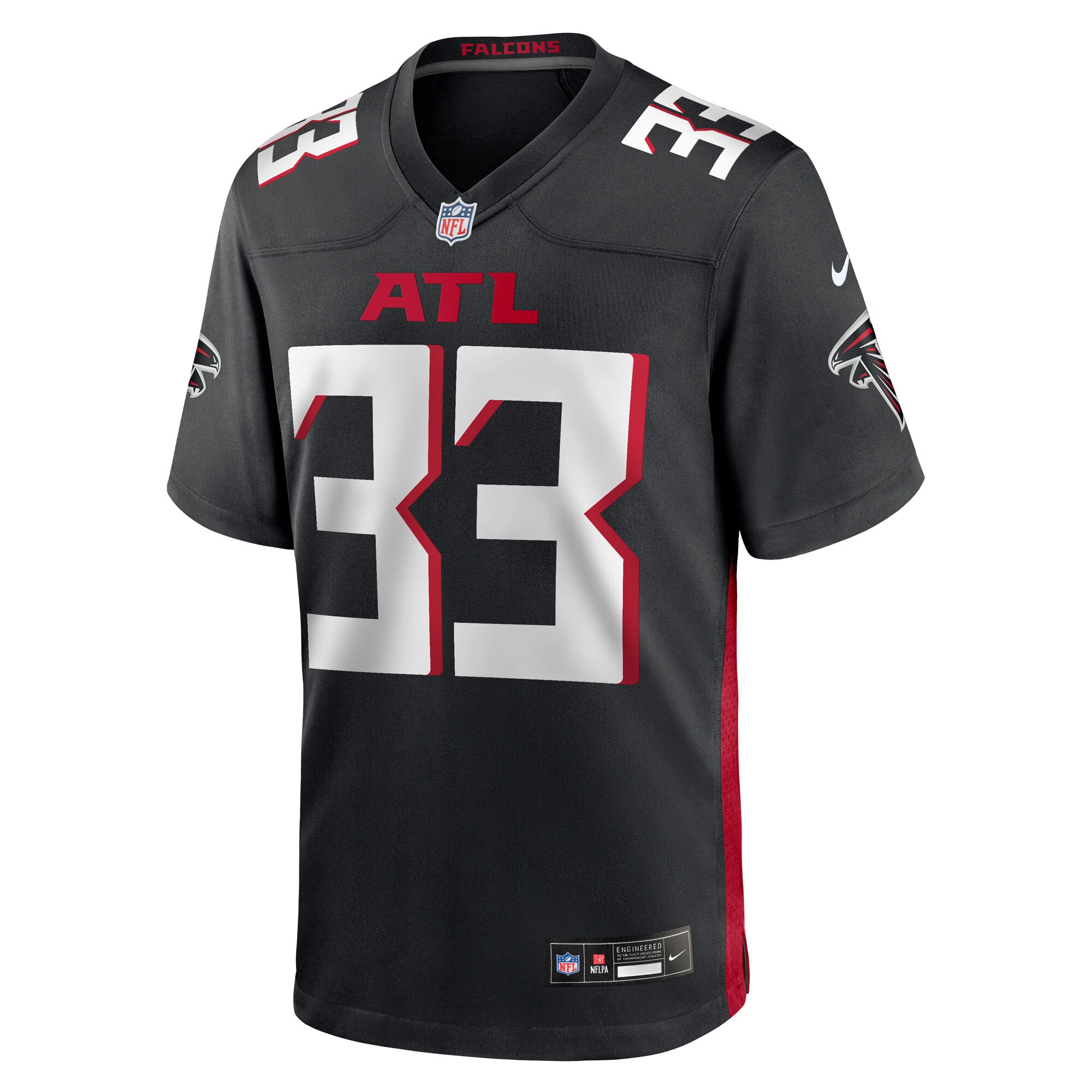 Billy Bowman Jr. Atlanta Falcons Nike Team Game Jersey – Black Clowdercats