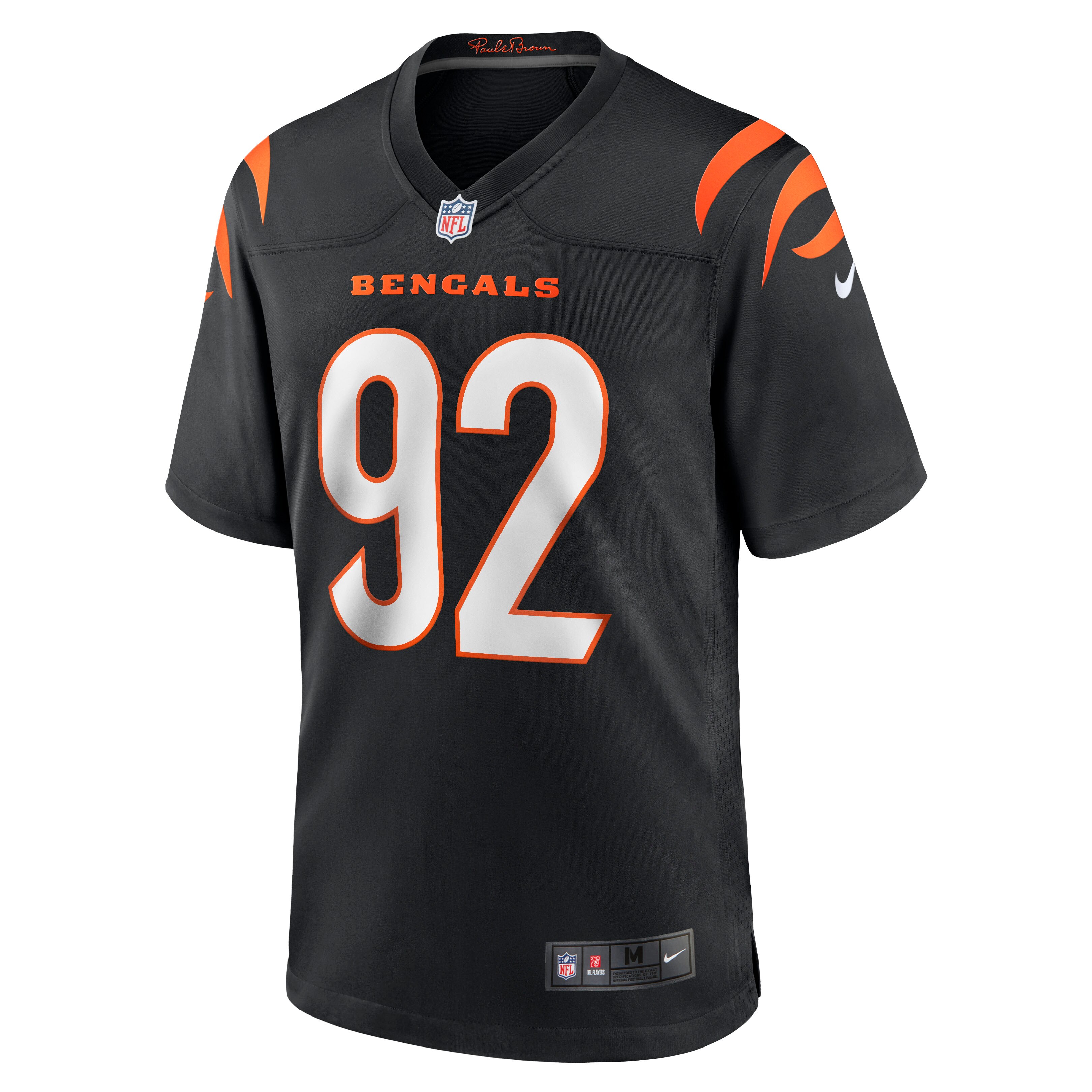 B.J. Hill Cincinnati Bengals Nike Game Jersey – Black Clowdercats