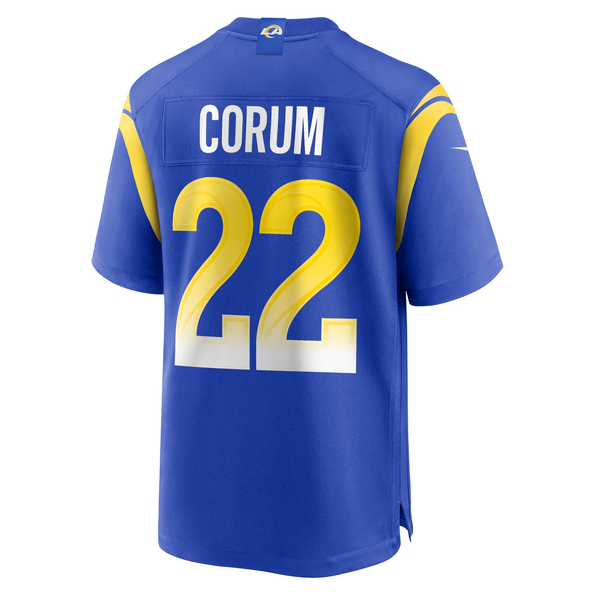 Blake Corum Los Angeles Rams Nike Game Player Jersey – Royal Clowdercats