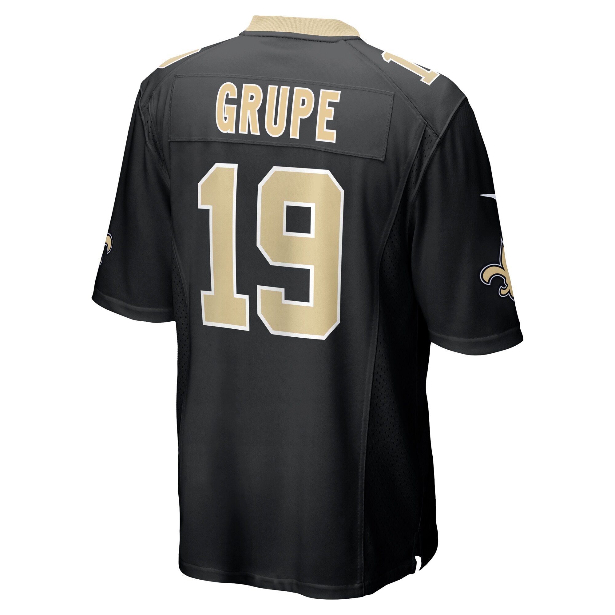 Blake Grupe New Orleans Saints Nike Team Game Jersey – Black Clowdercats