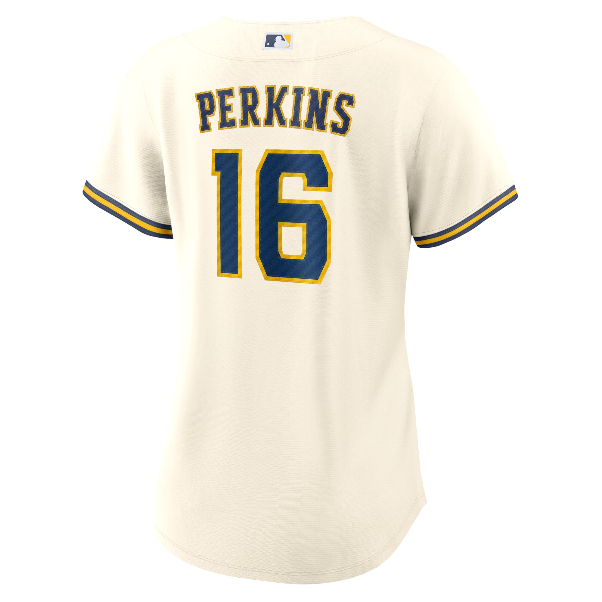 Blake Perkins Milwaukee Brewers Nike Women’s Home Replica Jersey – Cream
