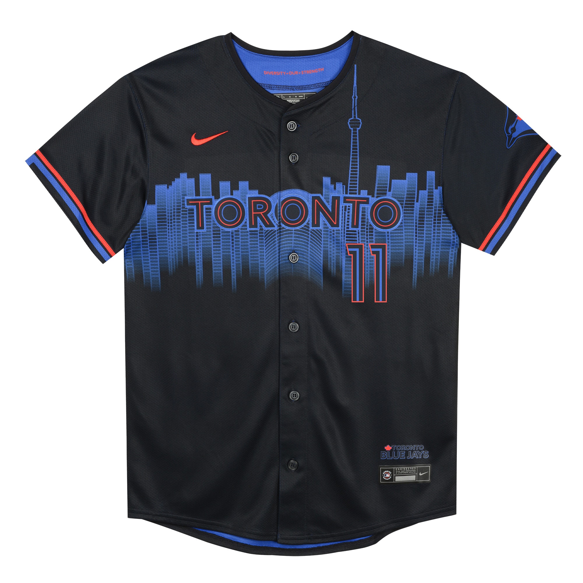 Bo Bichette Toronto Blue Jays Nike Preschool 2024 City Connect Limited Player Jersey – Navy