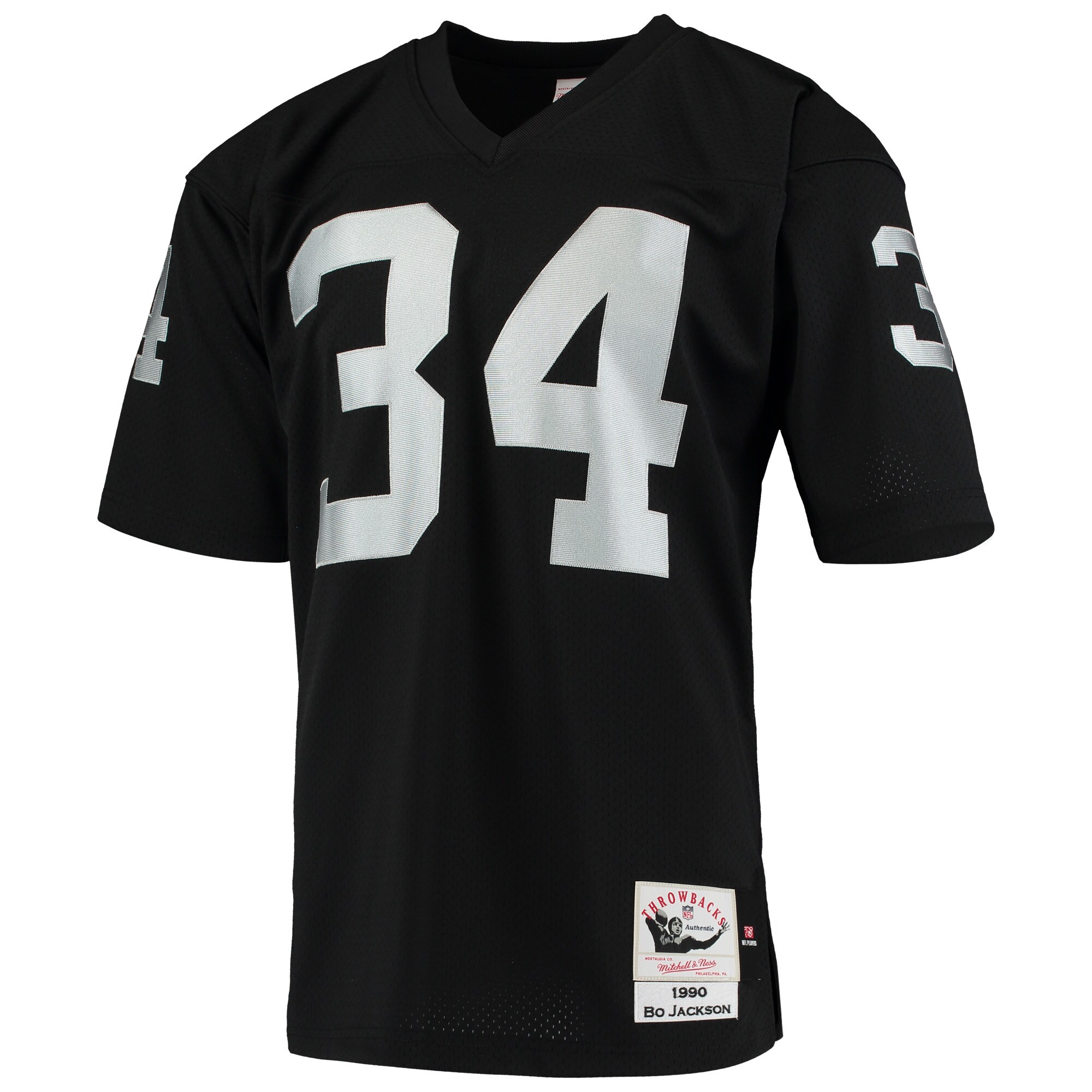 Bo Jackson Las Vegas Raiders 1990 Mitchell & Ness Authentic Throwback Retired Player Jersey – Black Clowdercats