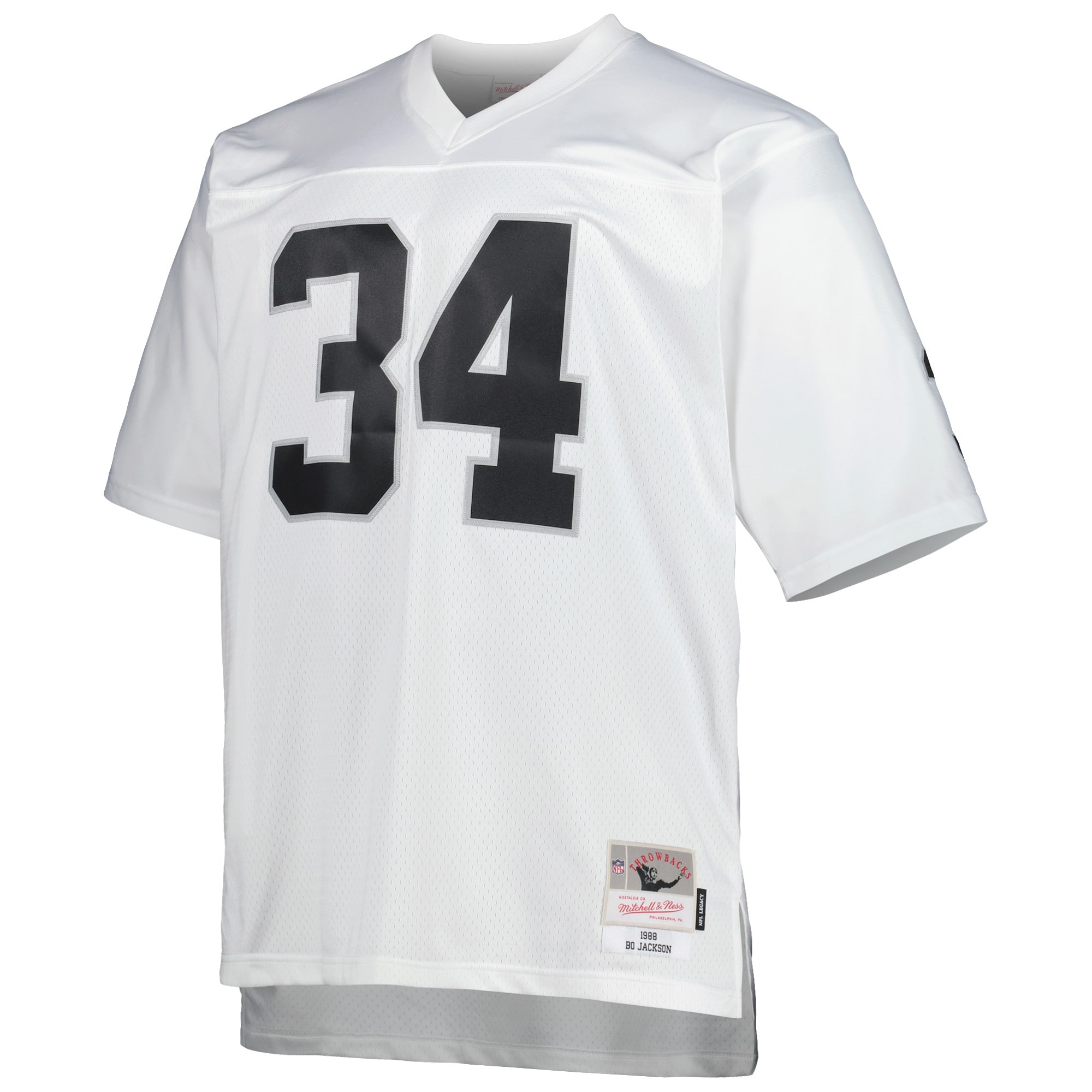 Bo Jackson Las Vegas Raiders Mitchell & Ness Big & Tall 1988 Retired Player Replica Jersey – White Clowdercats