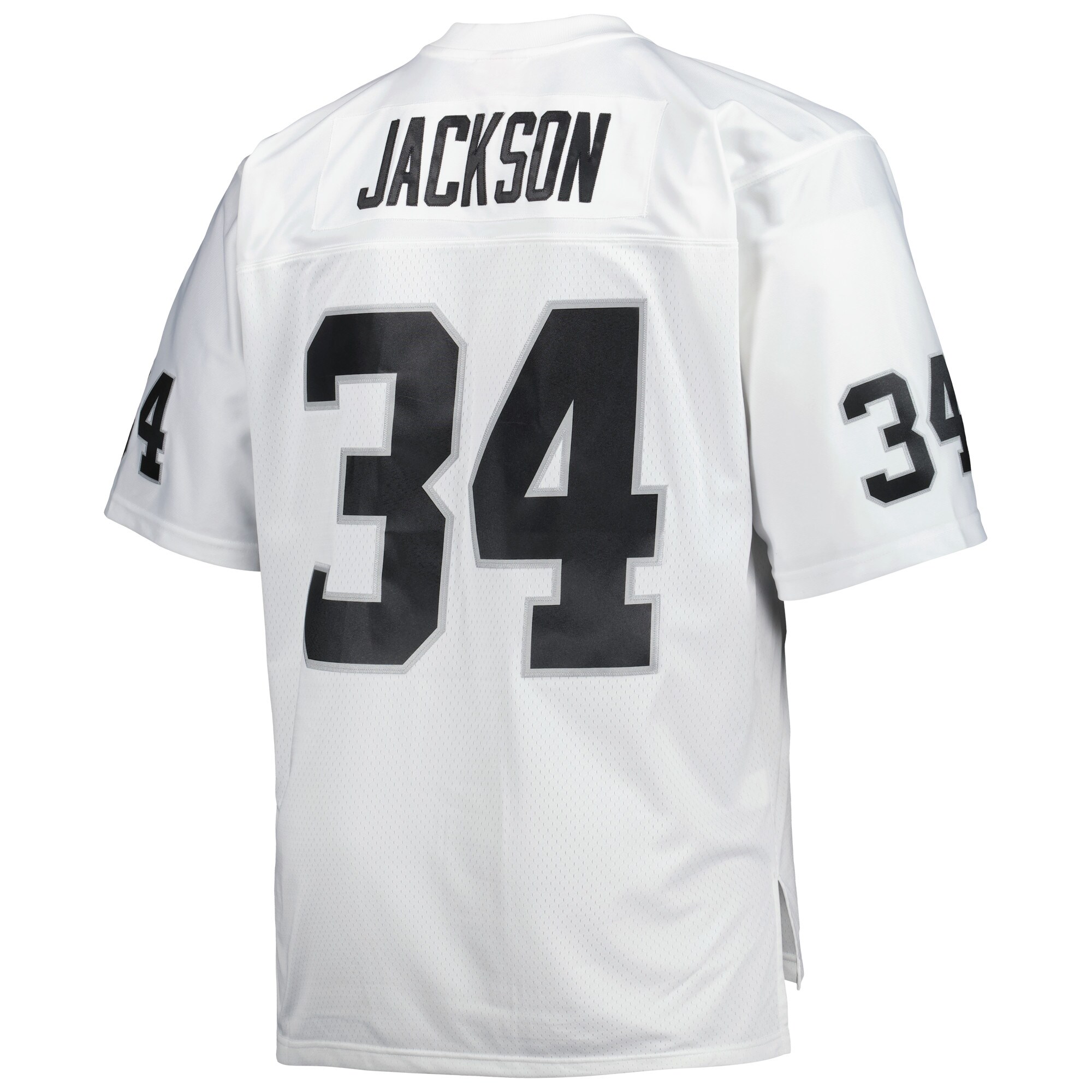 Bo Jackson Las Vegas Raiders Mitchell & Ness Big & Tall 1988 Retired Player Replica Jersey – White Clowdercats