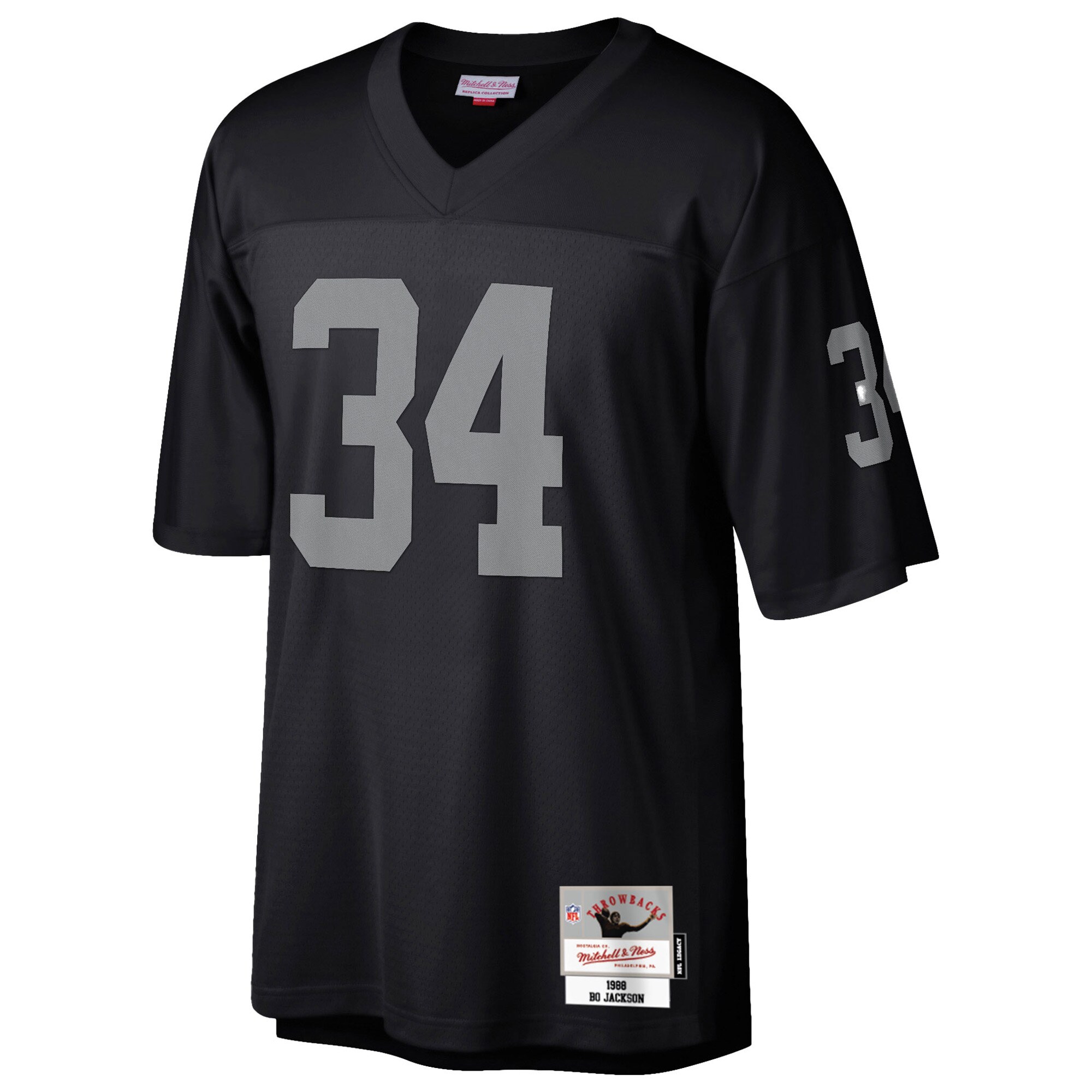 Bo Jackson Las Vegas Raiders Mitchell & Ness Legacy Replica Jersey – Black Clowdercats