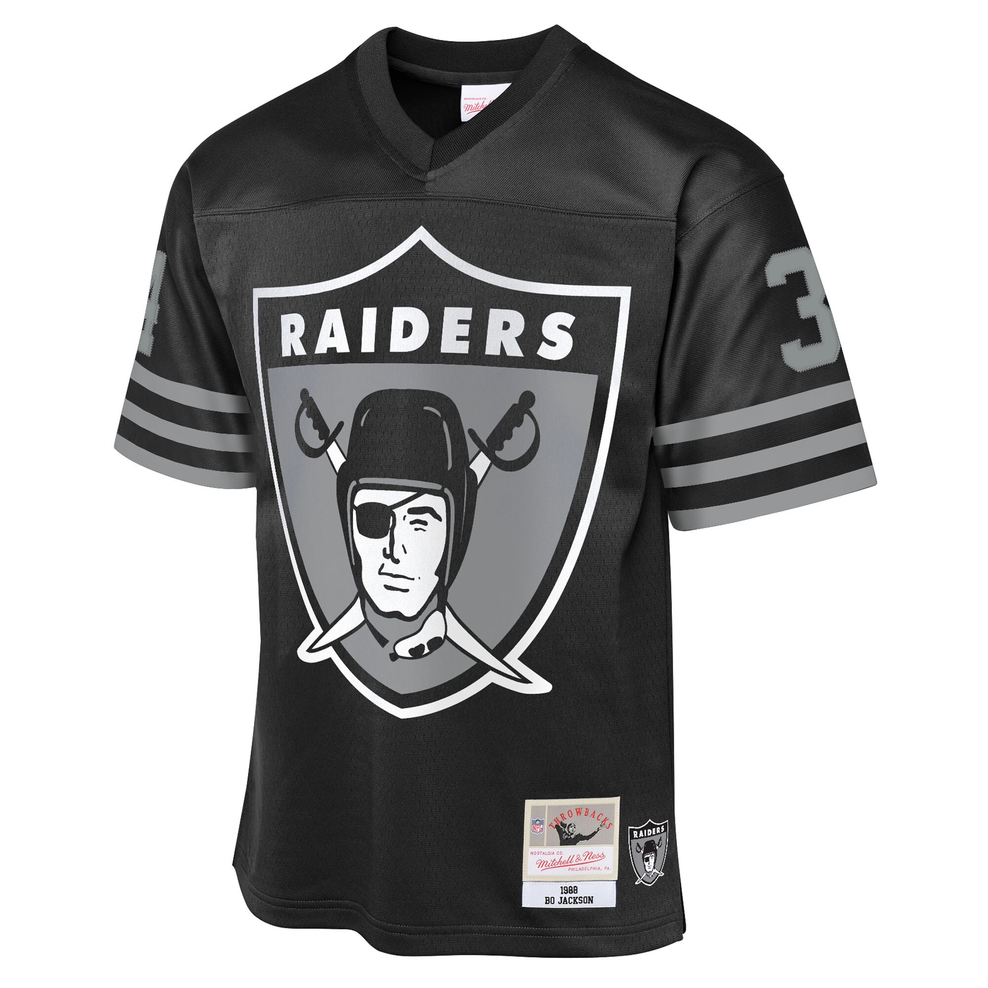 Bo Jackson Las Vegas Raiders Mitchell & Ness Youth 1988 Throwback Fashion Jersey – Black Clowdercats
