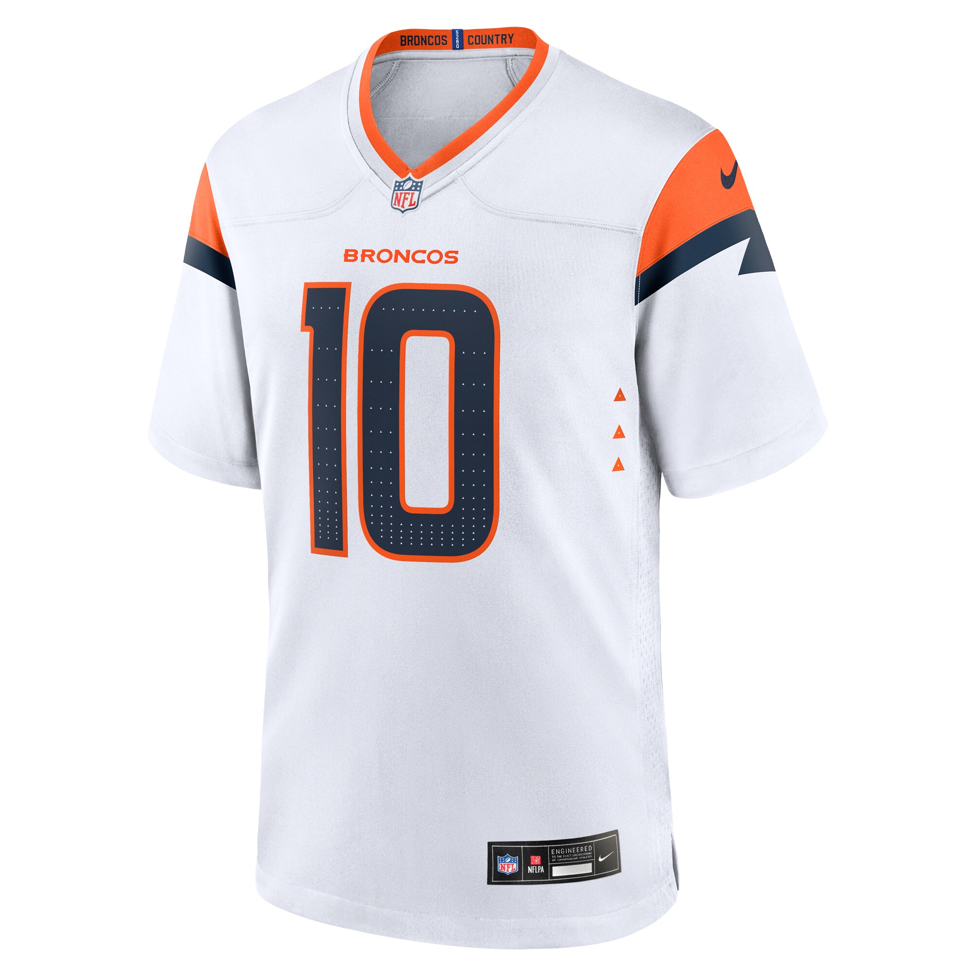 Bo Nix Denver Broncos Nike Game Jersey – White Clowdercats