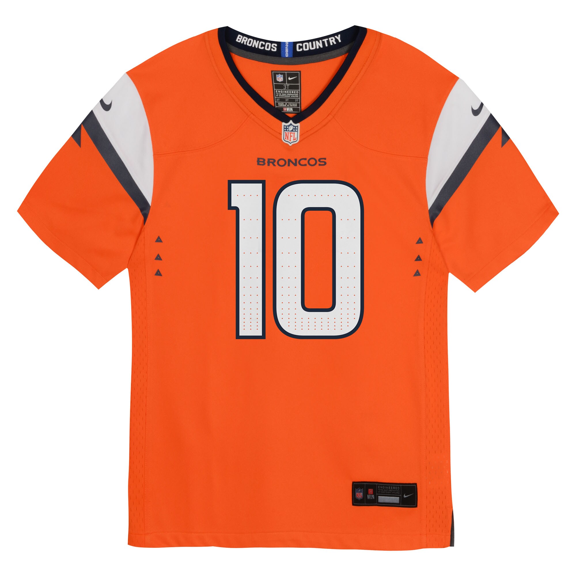 Bo Nix Denver Broncos Nike Preschool Team Player Game Jersey – Orange Clowdercats
