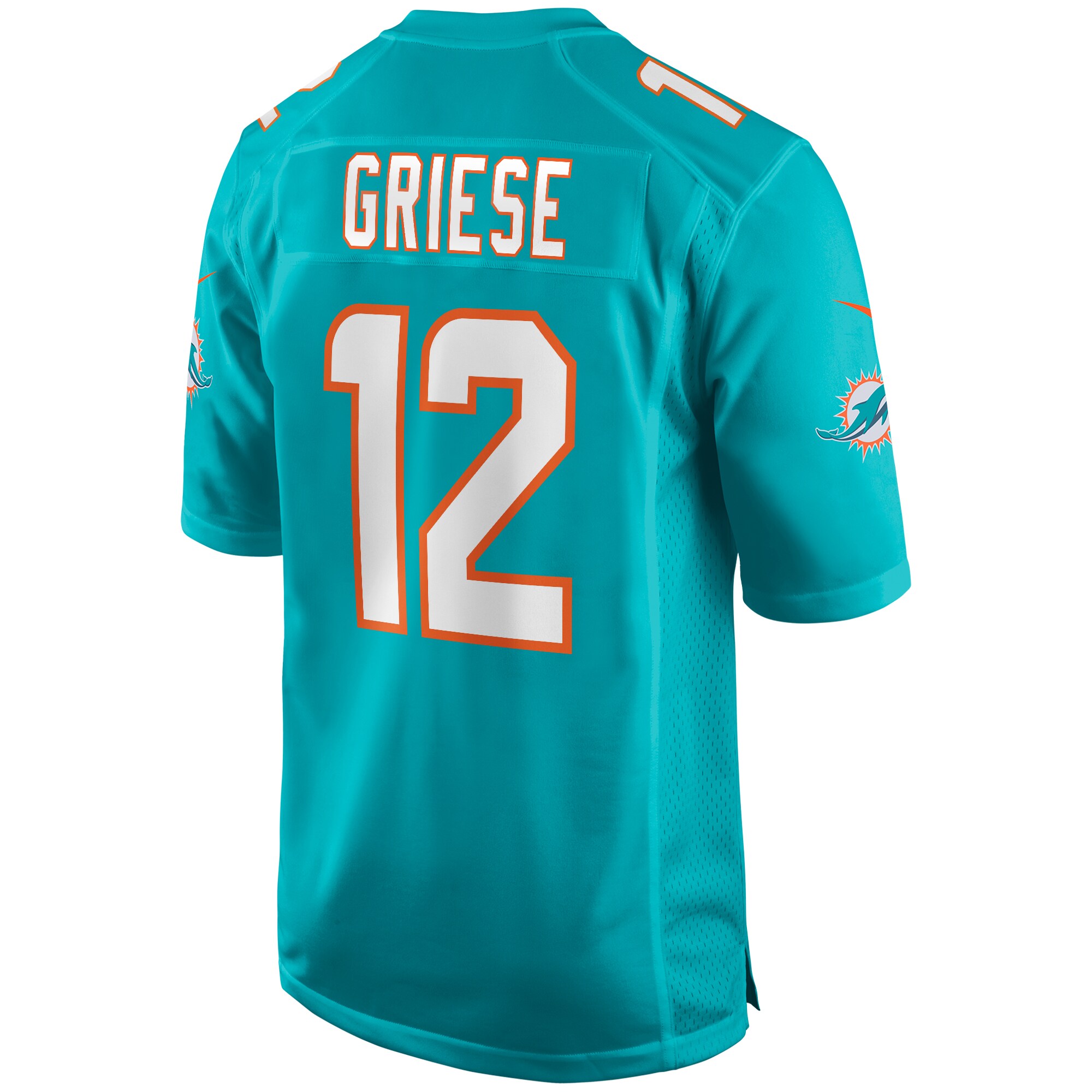 Bob Griese Miami Dolphins Nike Game Retired Player Jersey – Aqua Clowdercats