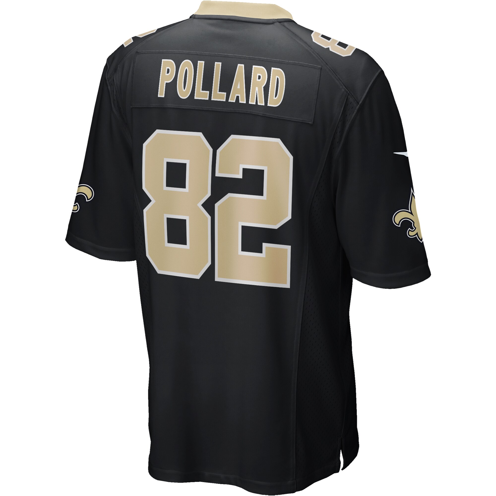 Bob Pollard New Orleans Saints Nike Game Retired Player Jersey – Black Clowdercats