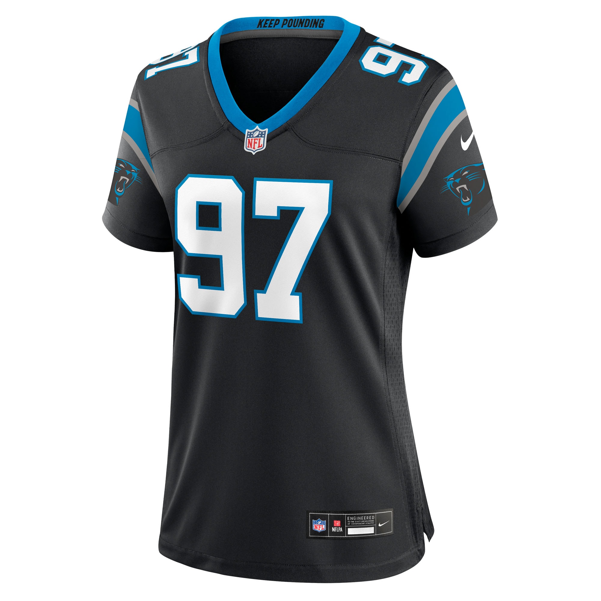 Bobby Brown III Carolina Panthers Nike Women’s Team Game Jersey – Black Clowdercats