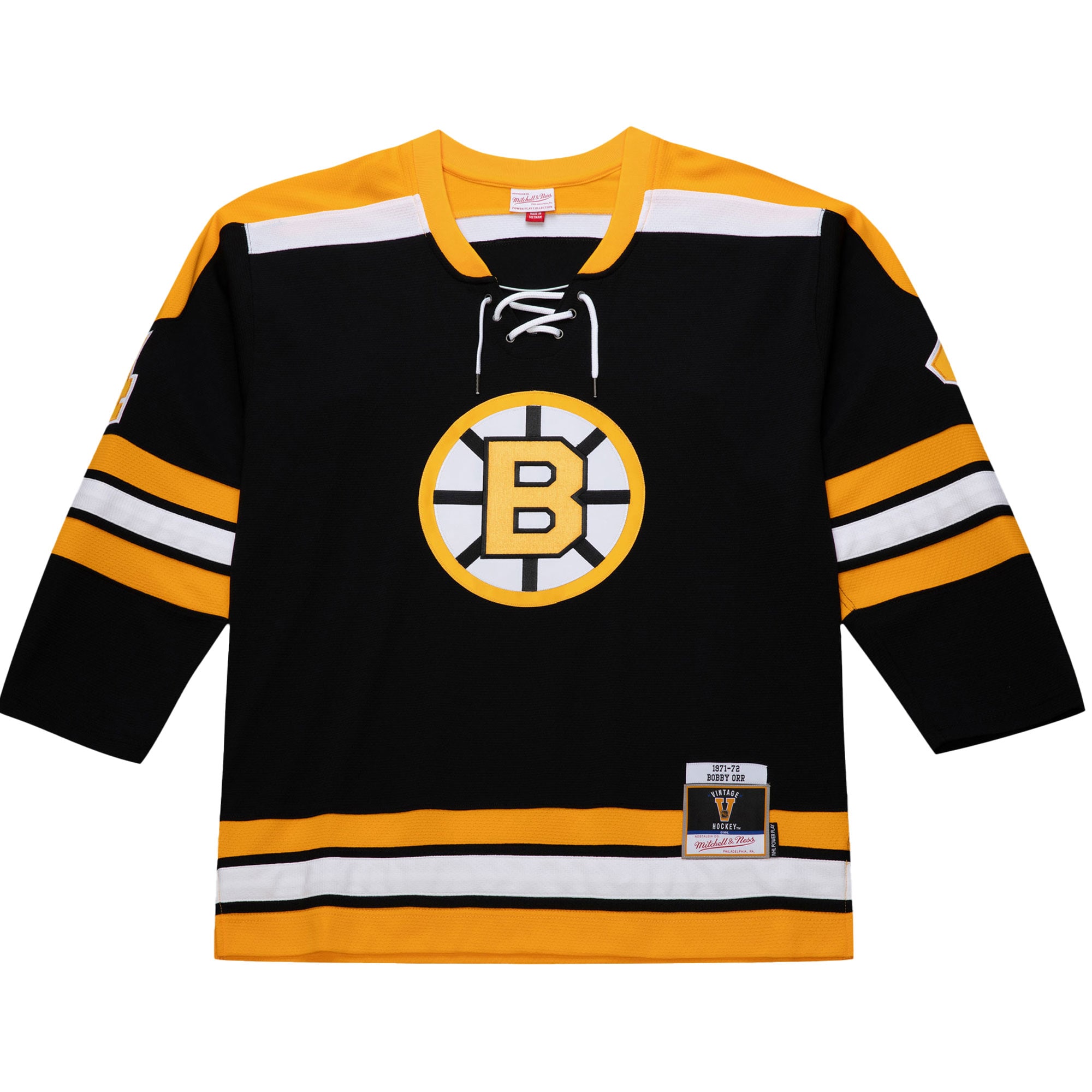 Bobby Orr Boston Bruins 1971-72 Power Play Jersey – Black Clowdercats