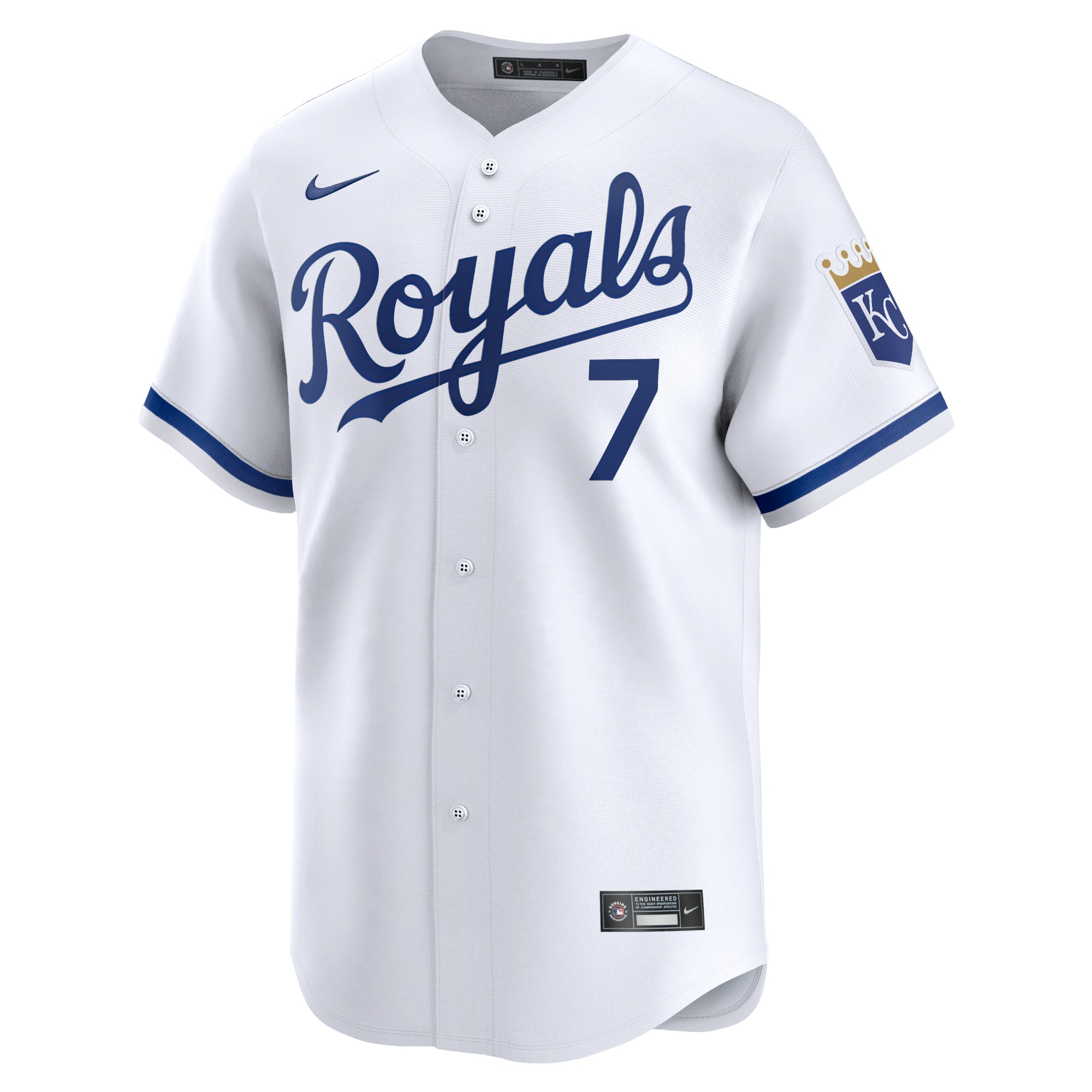 Bobby Witt Jr. Kansas City Royals Nike Home Limited Player Jersey – White