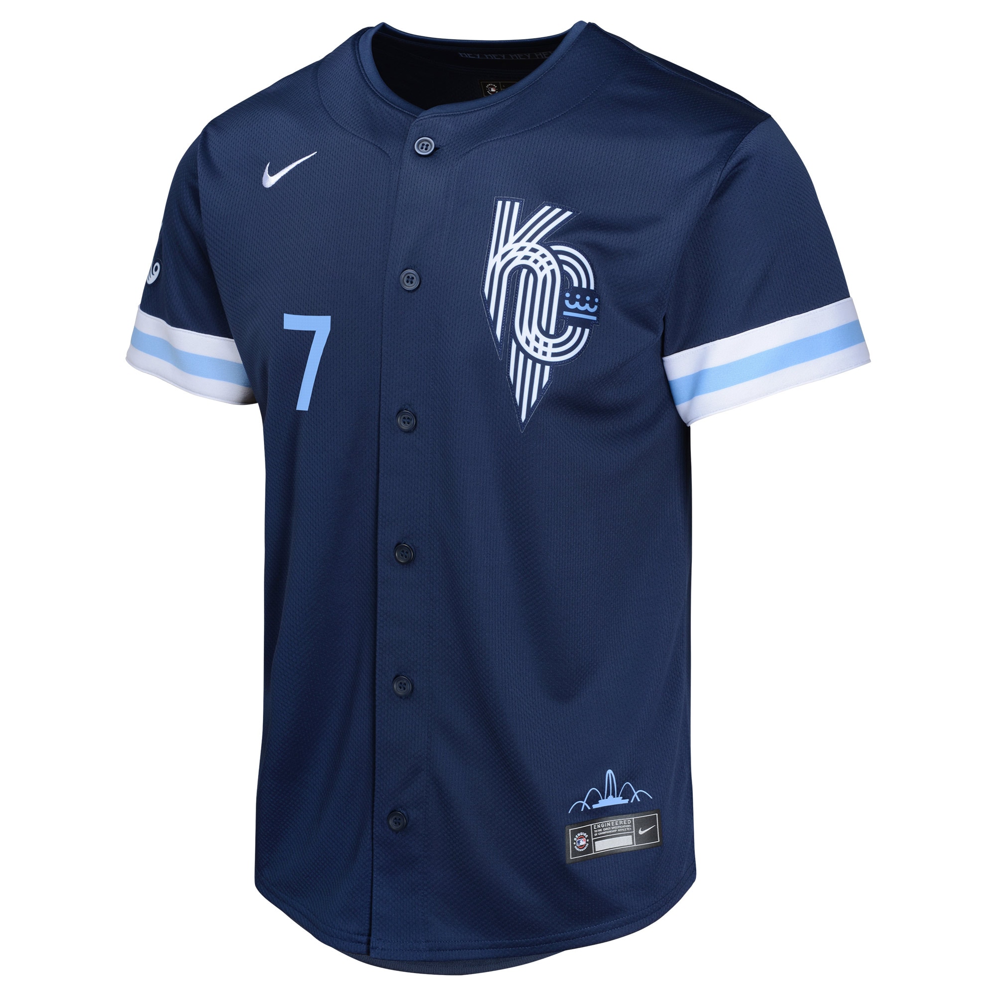 Bobby Witt Jr. Kansas City Royals Nike Youth City Connect Limited Player Jersey – Navy