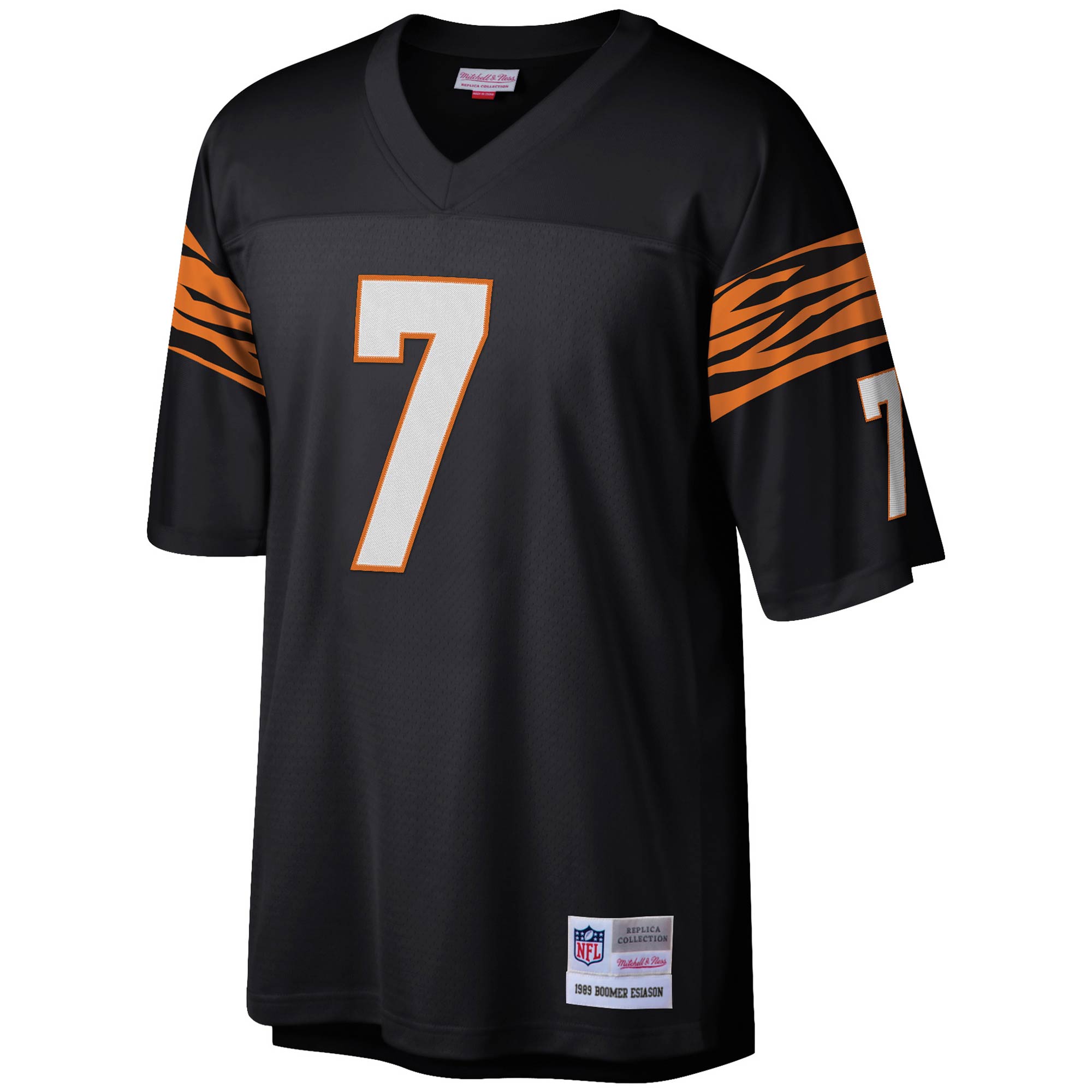 Boomer Esiason Cincinnati Bengals Mitchell & Ness Legacy Replica Jersey – Black Clowdercats
